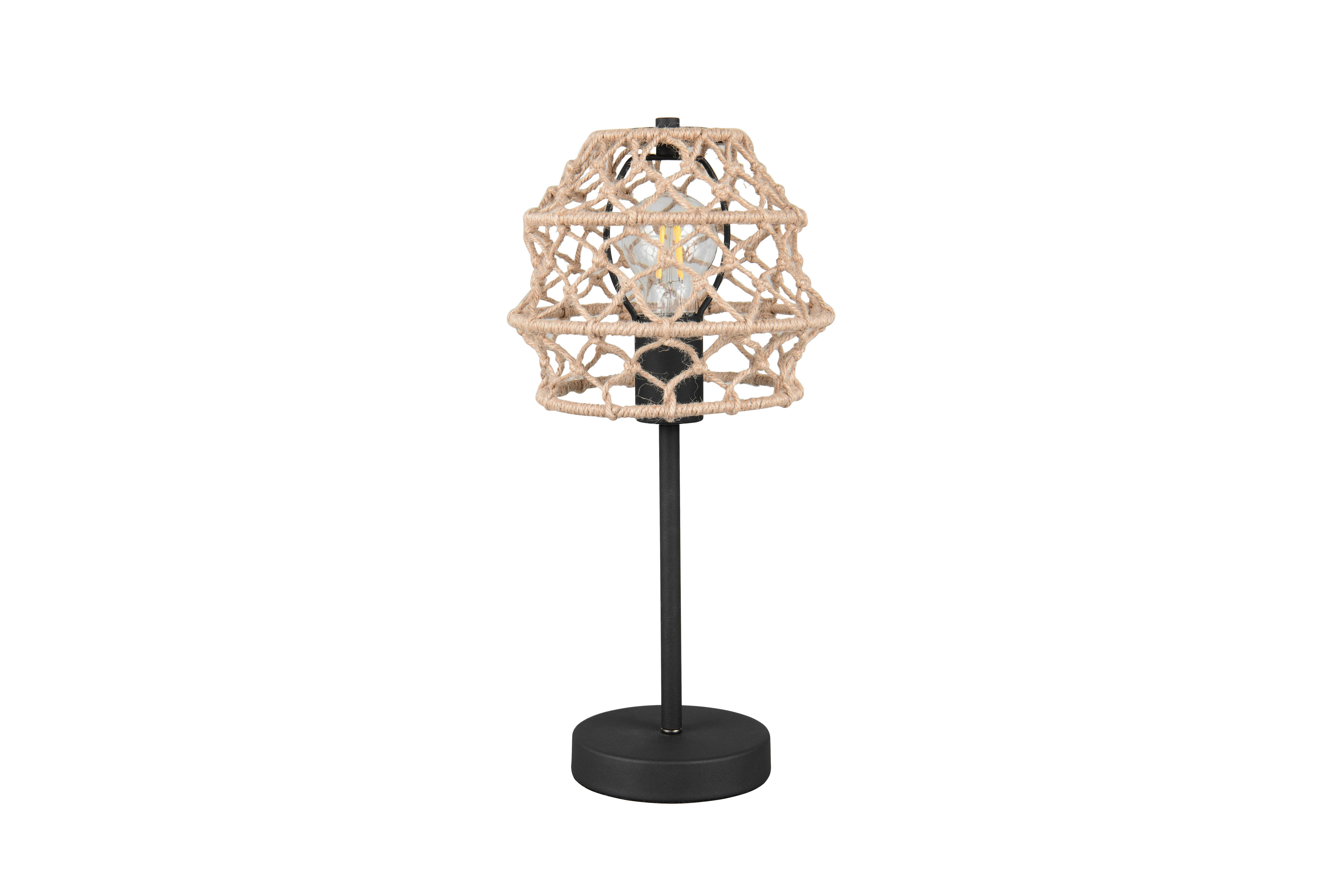 Reality Leuchten Tischleuchte schwarz Metall H: ca. 42 cm E27 1 Brennstellen Hive - schwarz (42,00cm) - Reality Leuchten