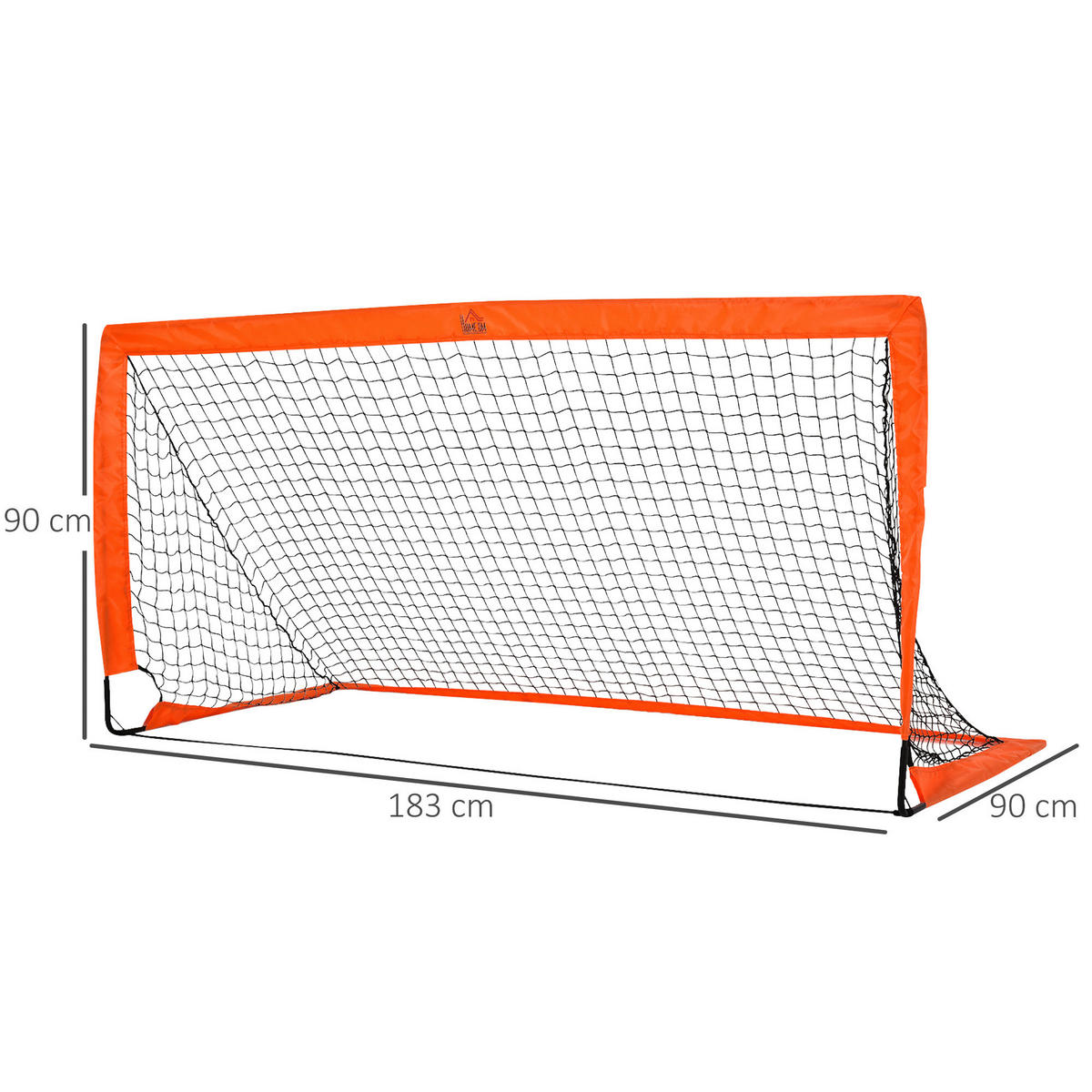 HOMCOM Fußballtor orange Metall B/H/L: ca. 90x90x183 cm Fußballtor - orange (183,00/90,00/90,00cm) - HOMCOM
