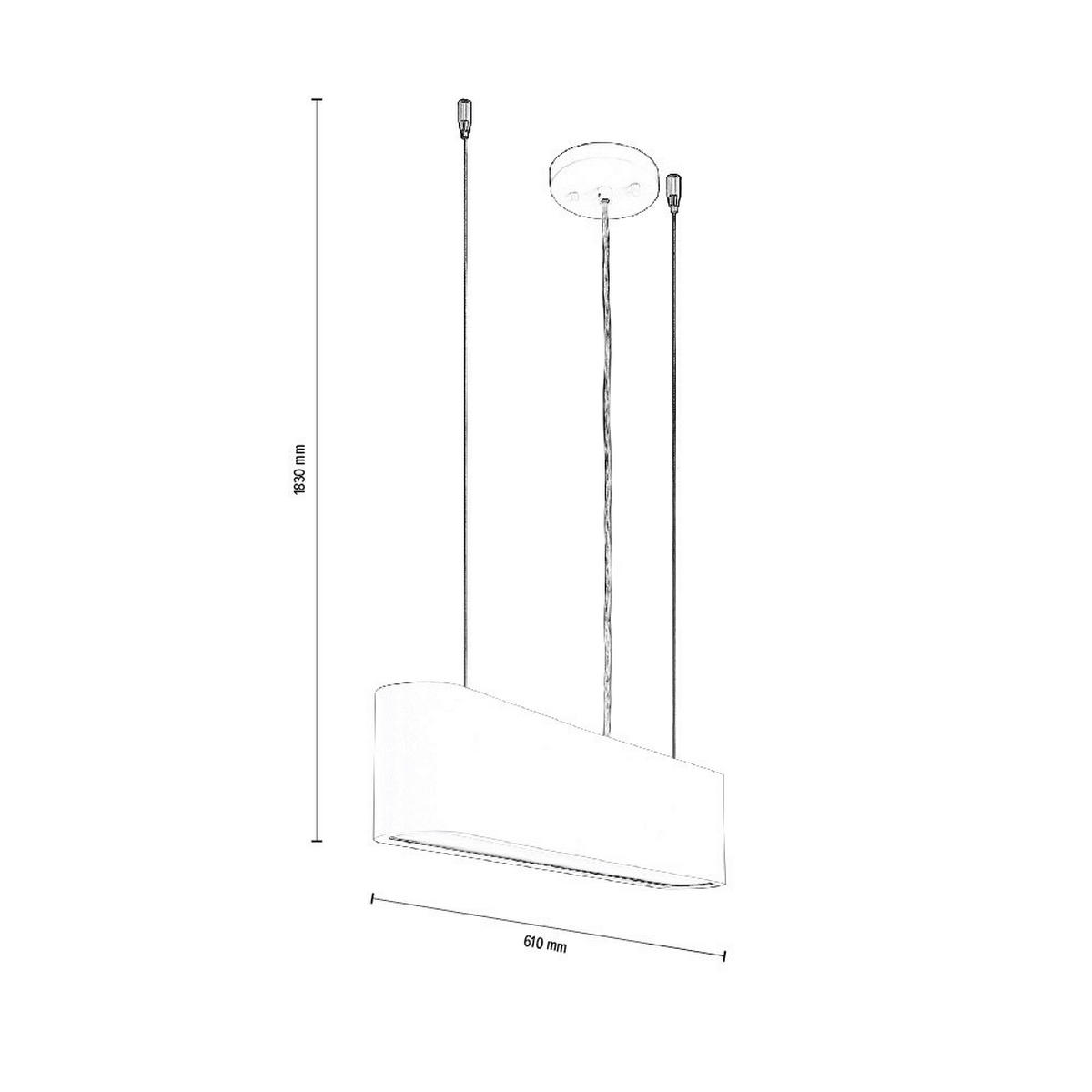 SPOT Light Pendelleuchte Illumina 1930102 weiß Metall B/H: ca. 61x181 cm 1.0 Brennstellen Illumina - weiß (61,00/181,00cm) - SPOT Light