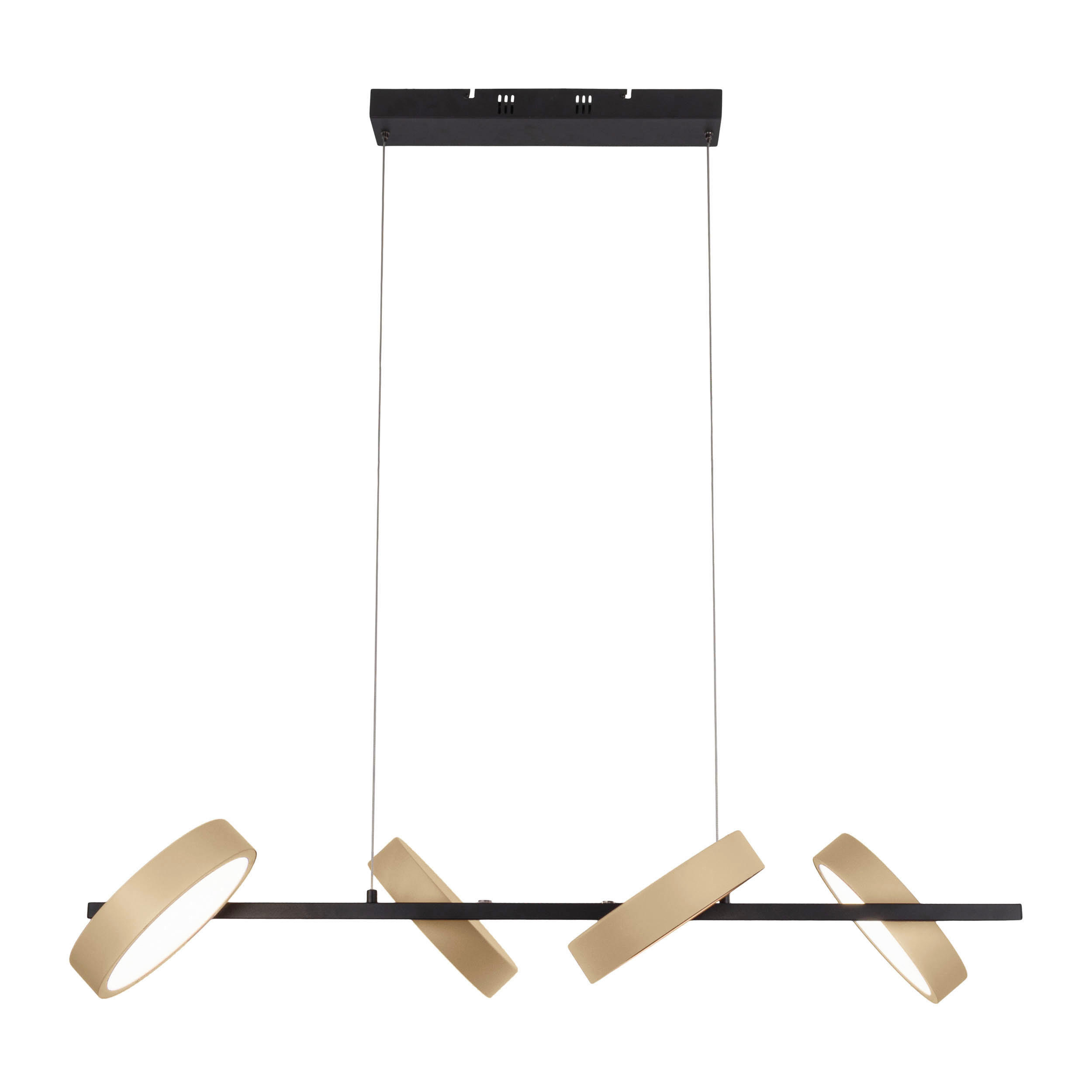 Näve Leuchten LED-Pendelleuchte beige Kunststoff Metall B/H/T: ca. 110x150x52 cm TESSA - beige (110,00/150,00/52,00cm) - Näve Leuchten