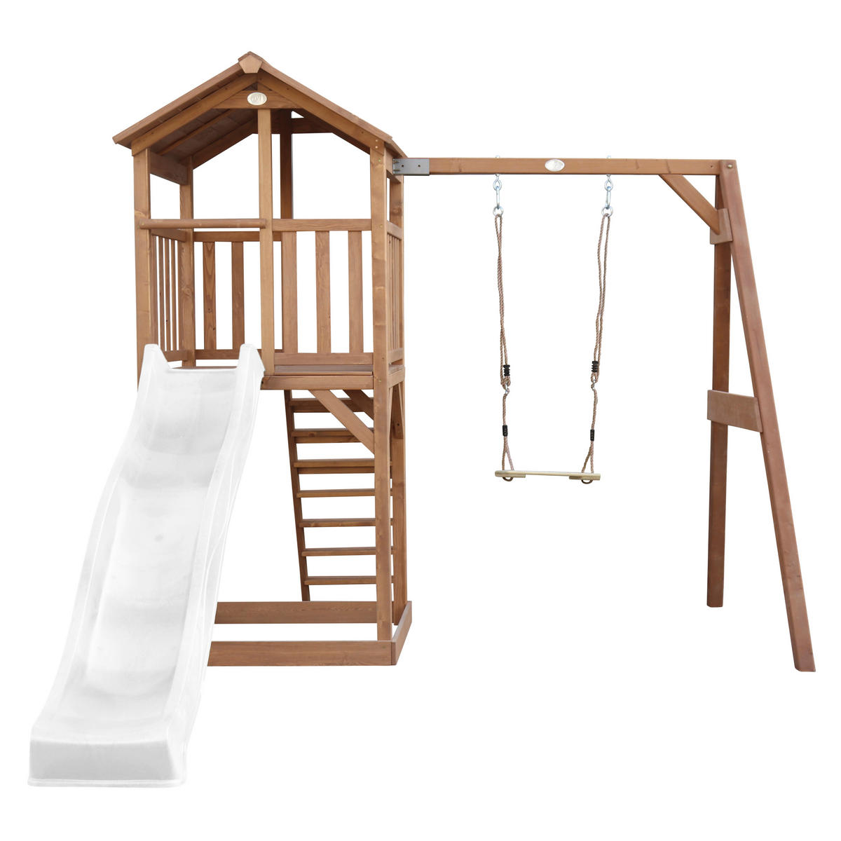 AXI Spielturm Beach Tower braun B/H/L: ca. 284x242x349 cm Beach Tower - braun/weiß (349,00/284,00/242,00cm) - AXI