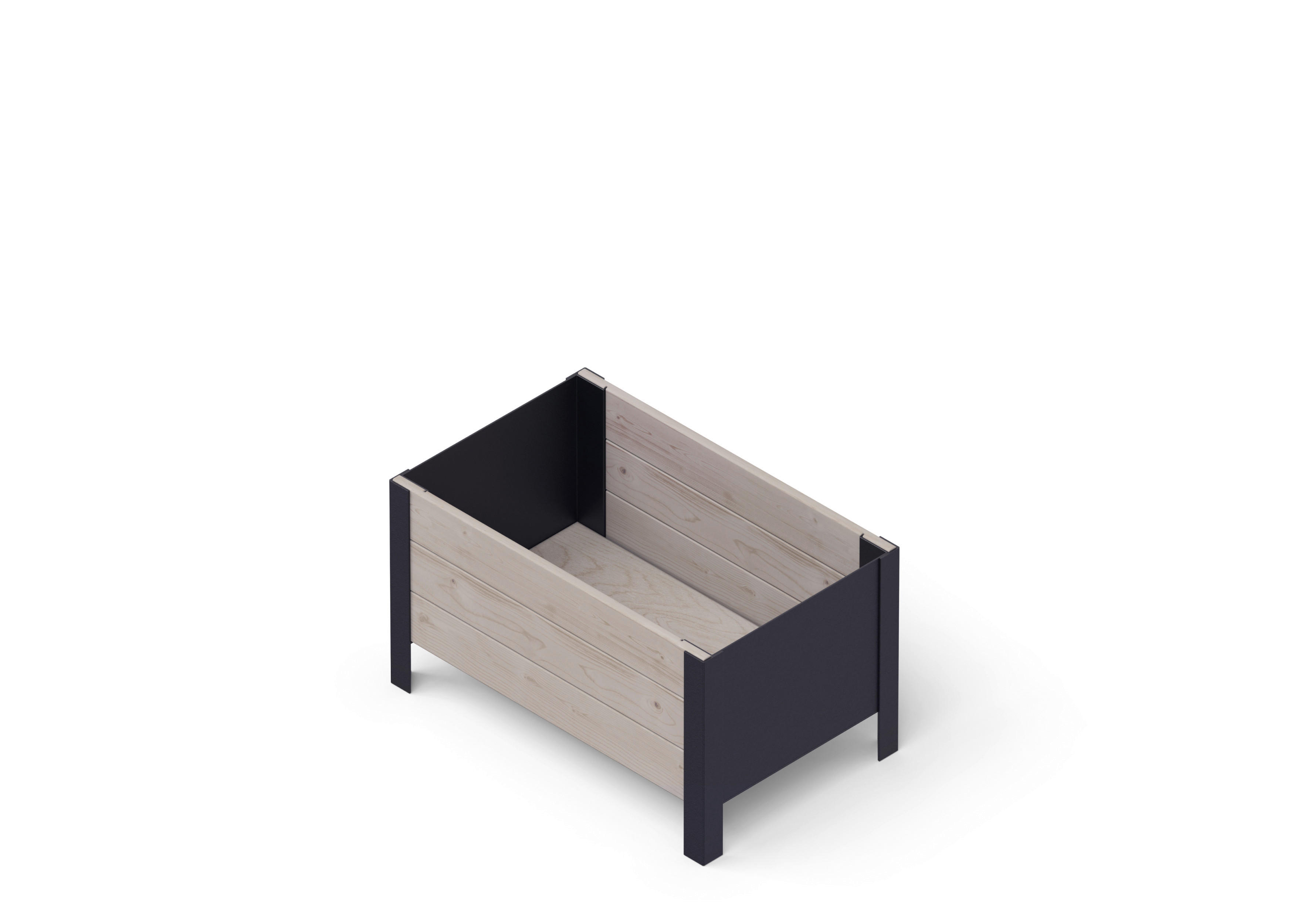 UPYARD Hochbeet MODERN grau Holz B/H/L: ca. 36x32x58 cm MODERN - grau (58,00/36,00/32,00cm) - UPYARD