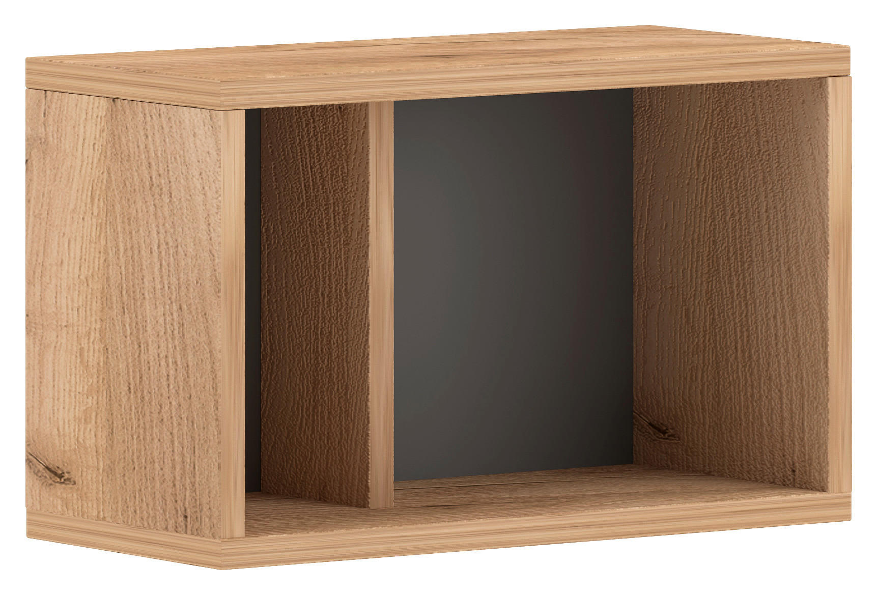 Thumbnail - Wohnwand Barcelona Craft Eiche Nachbildung Graphit B/H/T: ca. 40x25x18 cm