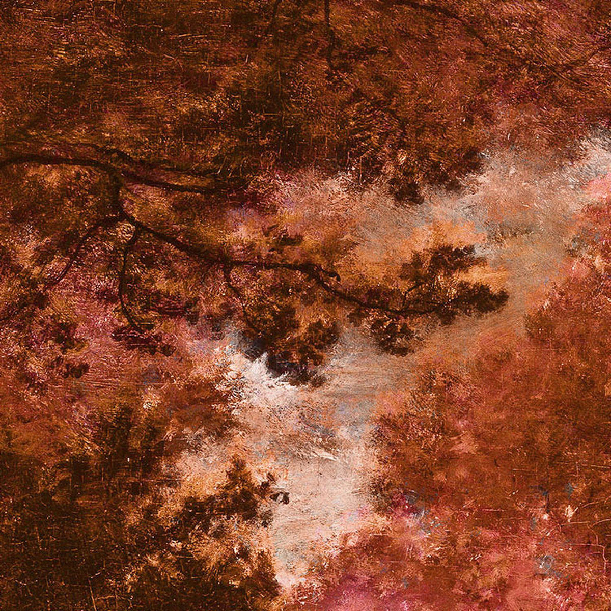 Komar Fototapete Autumna Rosso B/L: ca. 200x280 cm Autumna Rosso - (200,00/280,00cm) - Komar