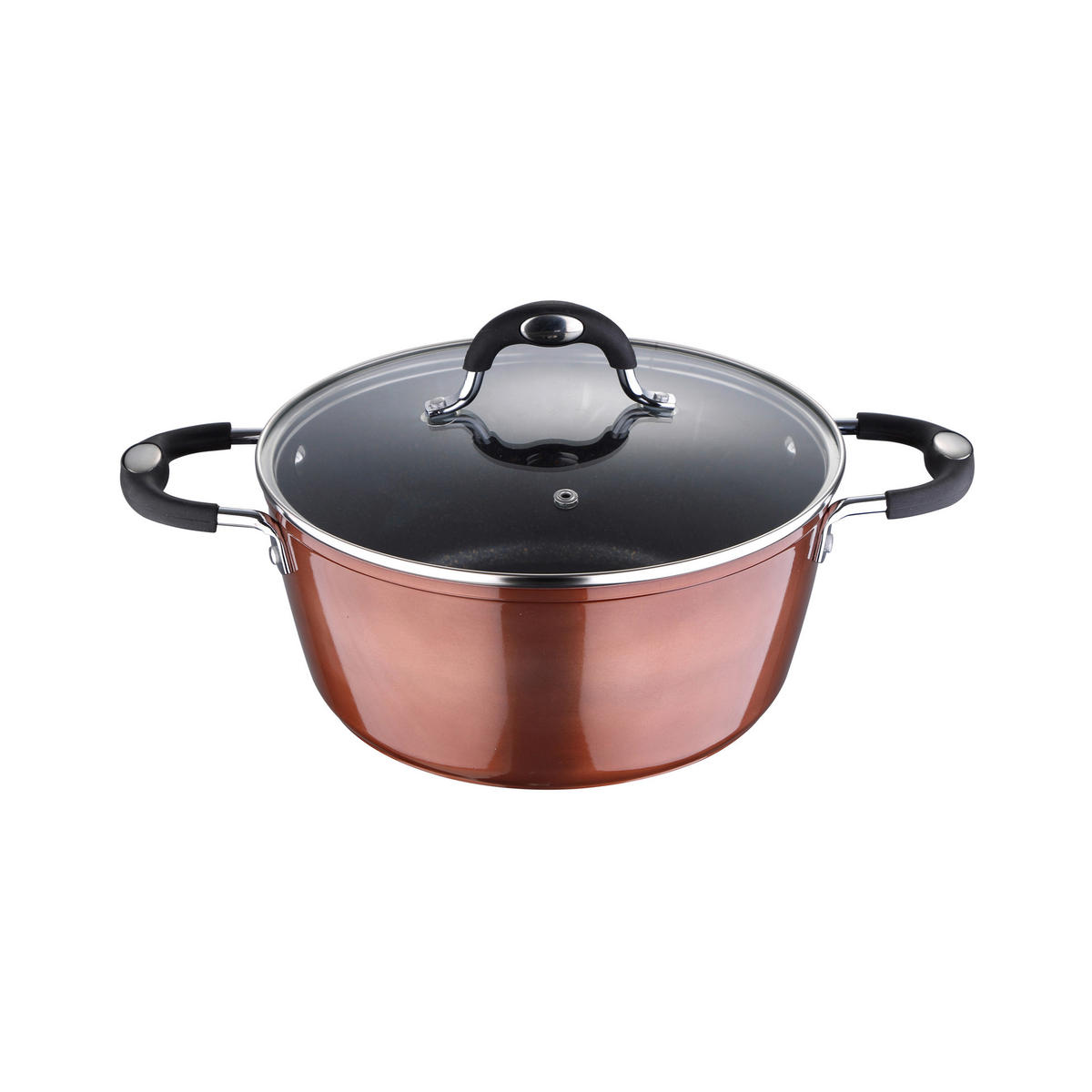 BERGNER Topfset Copper+ Kupfer Aluminium 5 tlg. Copper+ - Kupfer - BERGNER