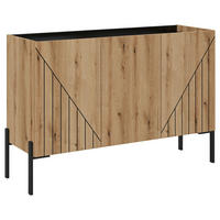 Sideboard Neo Evoke Oak Nachbildung schwarz B/H/T: ca. 120x81x40 cm Neo - schwarz (120,00/81,00/40,00cm) - xonox.home