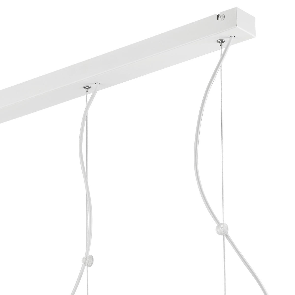 Lamkur Pendelleuchte INEZ 37448 weiß Stahl H/L: ca. 70x70 cm E27 3 Brennstellen Inez - weiß (70,00cm) - Lamkur