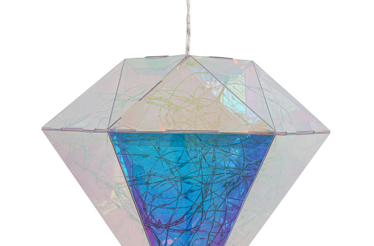 Dekoleuchte transparent B/H/L: ca. 20x20x20 cm LED-Dekoleuchte_Diamant - transparent (20,00/20,00/20,00cm)