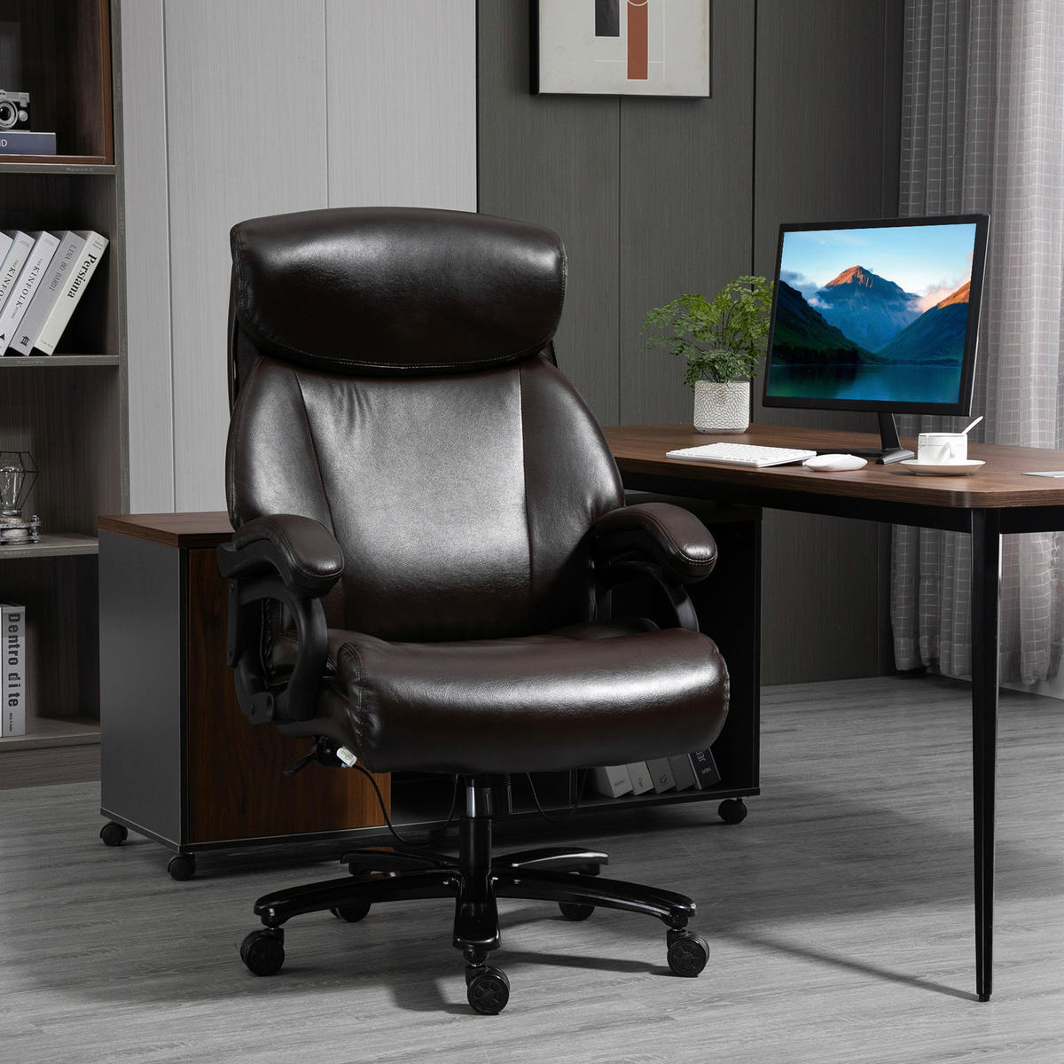Chefsessel 921-503BN braun 921-503BN - braun (72,00/122,00/83,00cm) - Vinsetto