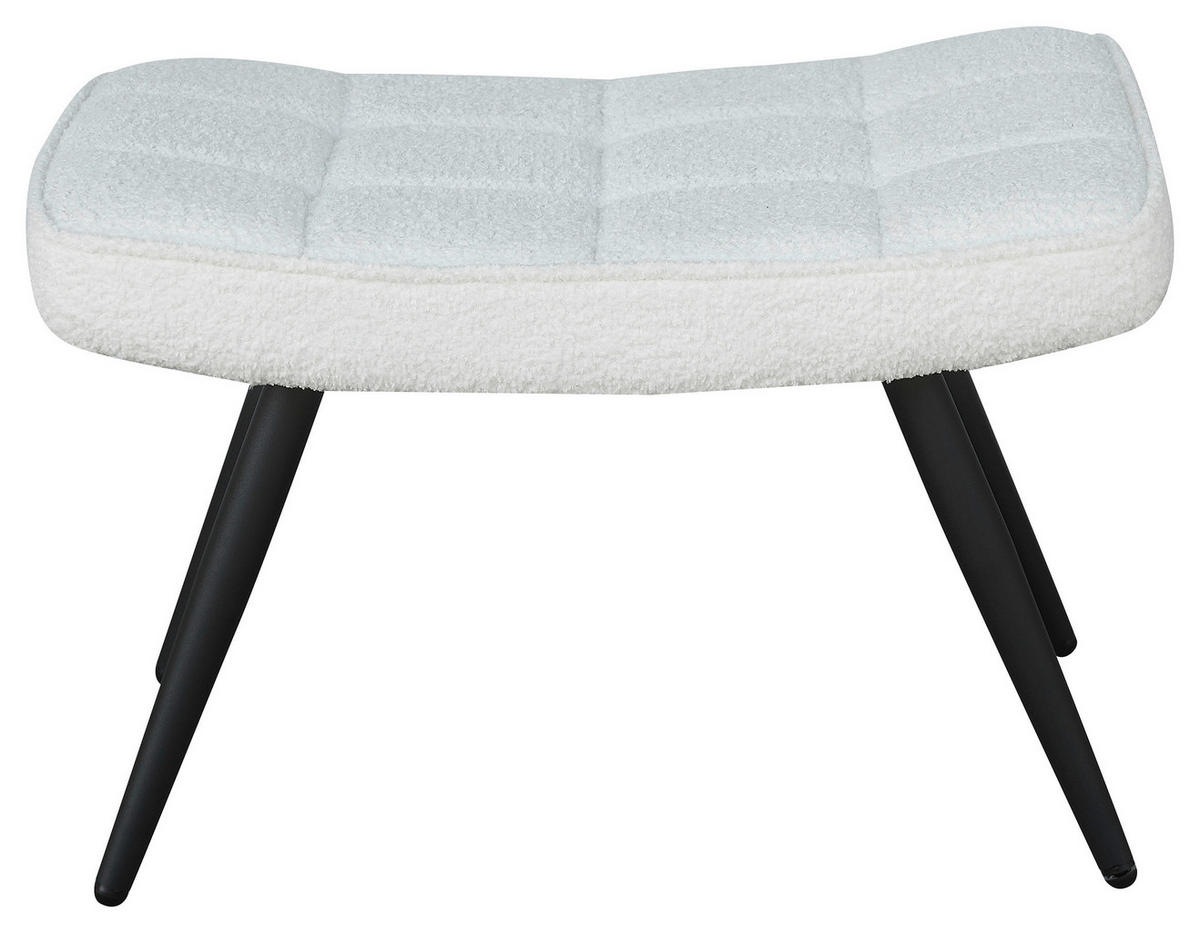 byLIVING Hocker UTA weiß B/H/T: ca. 60x39x41 cm UTA - weiß (60,00/39,00/41,00cm) - byLIVING
