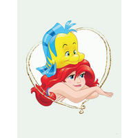 Komar Poster Ariel & Fabius Disney B/L: ca. 30x40 cm Ariel & Fabius - (30,00/40,00cm) - Komar