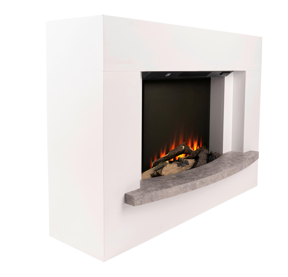 BHP Elektrischer-Kamin INE BG00749-15 weiß MDF B/H/T: ca. 100x70,5x35,5 cm ca. 1500 W Elektrokamin BG00749-15 - weiß (100,00/70,50/35,50cm) - BHP