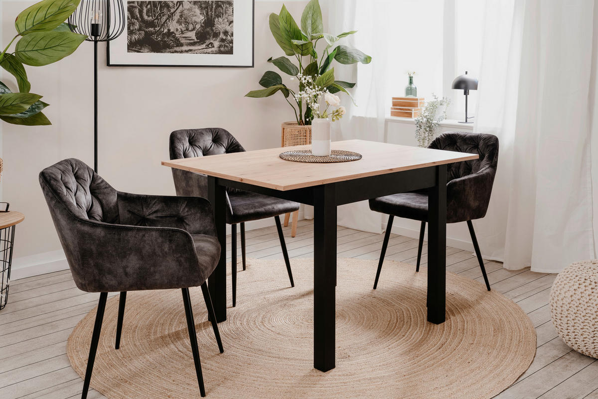 Esstisch Coburg Artisan Oak Nachbildung B/T: ca. 80x80 cm Coburg - (80,00/80,00cm)