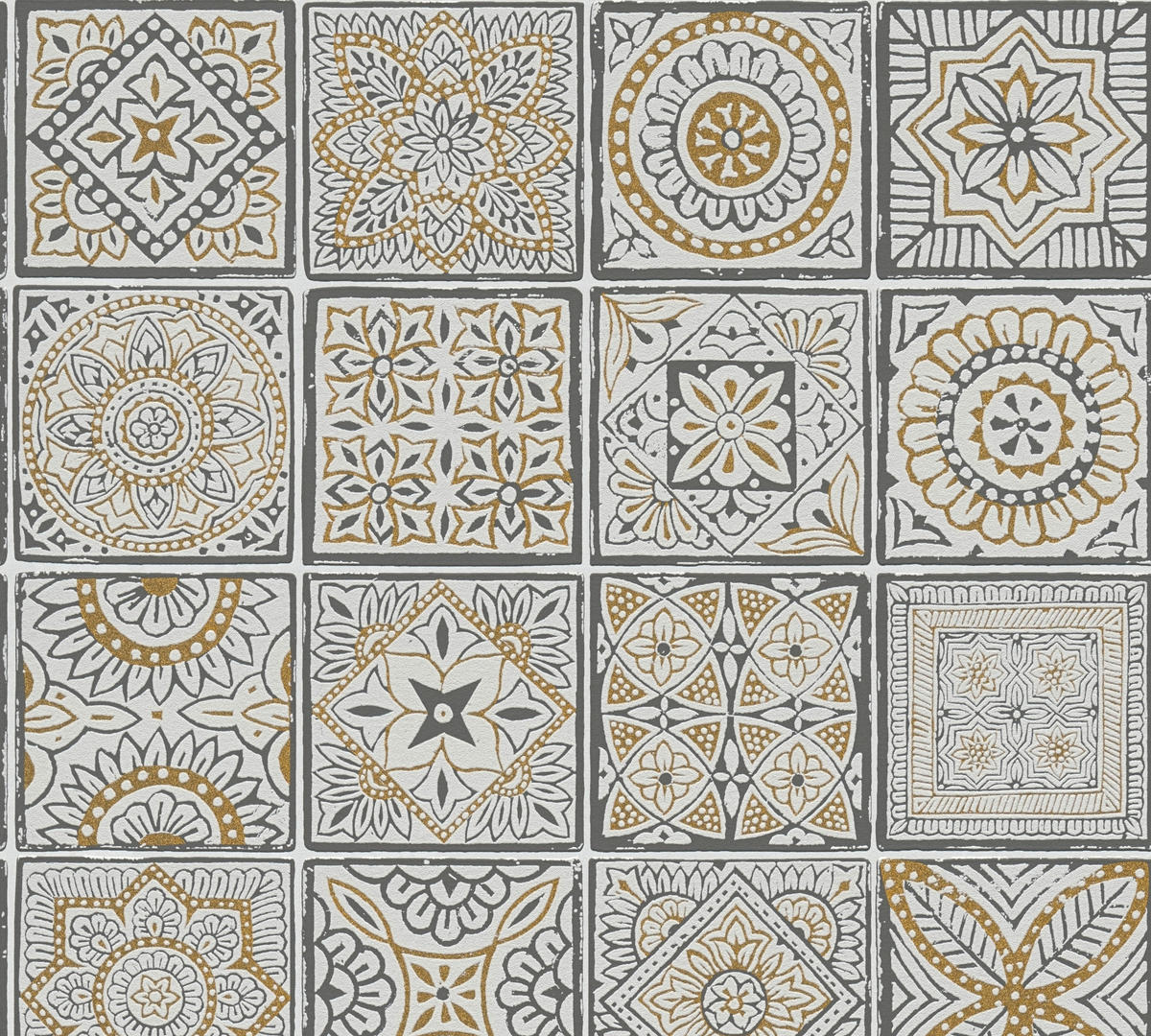 A.S.Creation Vliestapete Terra Fliesen gold B/L: ca. 53x1005 cm Terra - gold (53,00/1005,00cm) - A.S.Creation