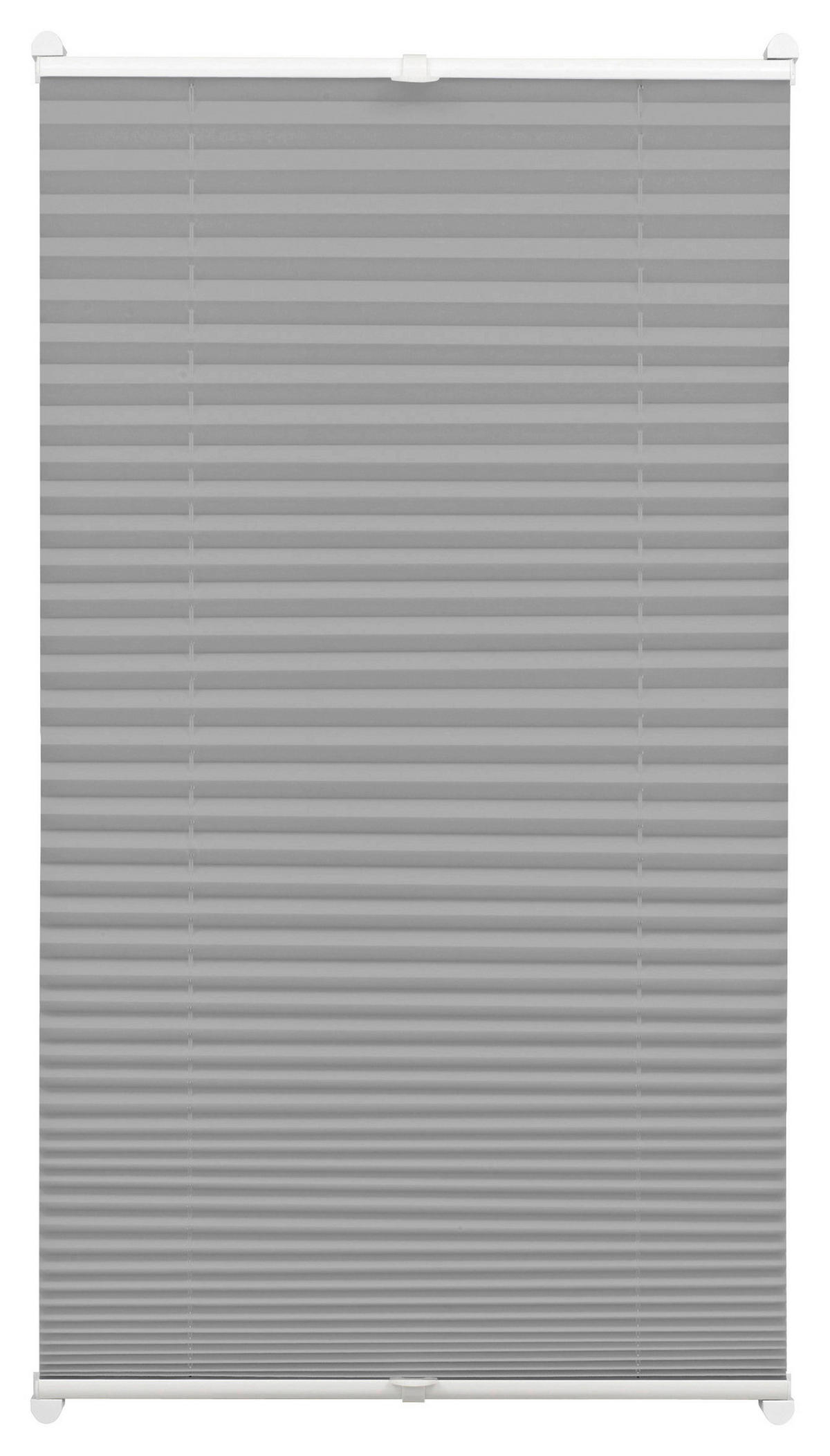 Boviva Spannplissee silber B/L: ca. 40x130 cm Plissee-uni_TL - silber (40,00/130,00cm) - Boviva