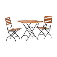 Acamp Gartensitzgruppe Lindau natur Holz B/H/L: ca. 56x89x59 cm Lindau - natur (59,00/56,00/89,00cm) - Acamp