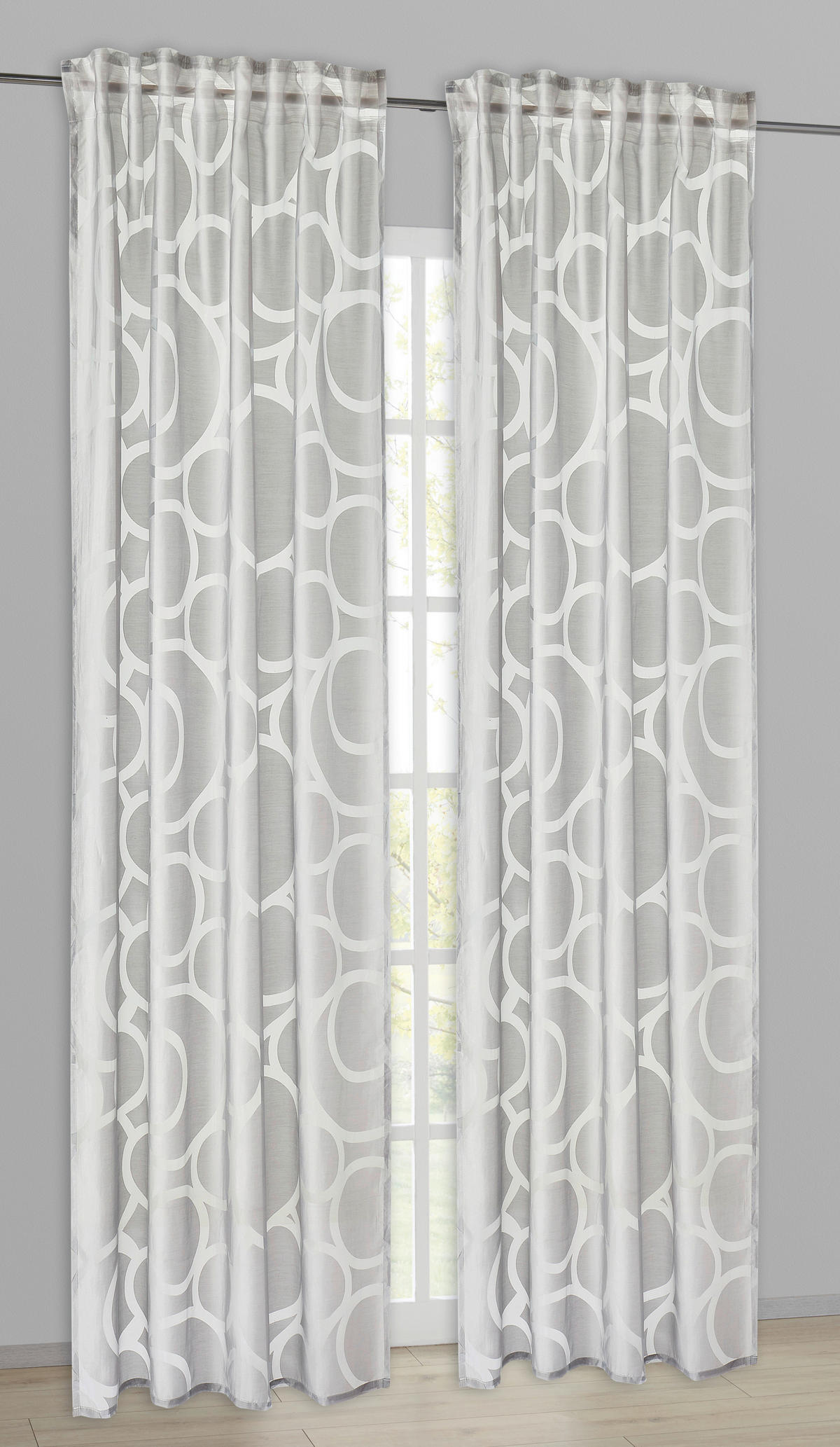 Esprit Kombivorhang E-Lotti grau B/L: ca. 130x250 cm E-Lotti - grau (130,00/250,00cm) - Esprit