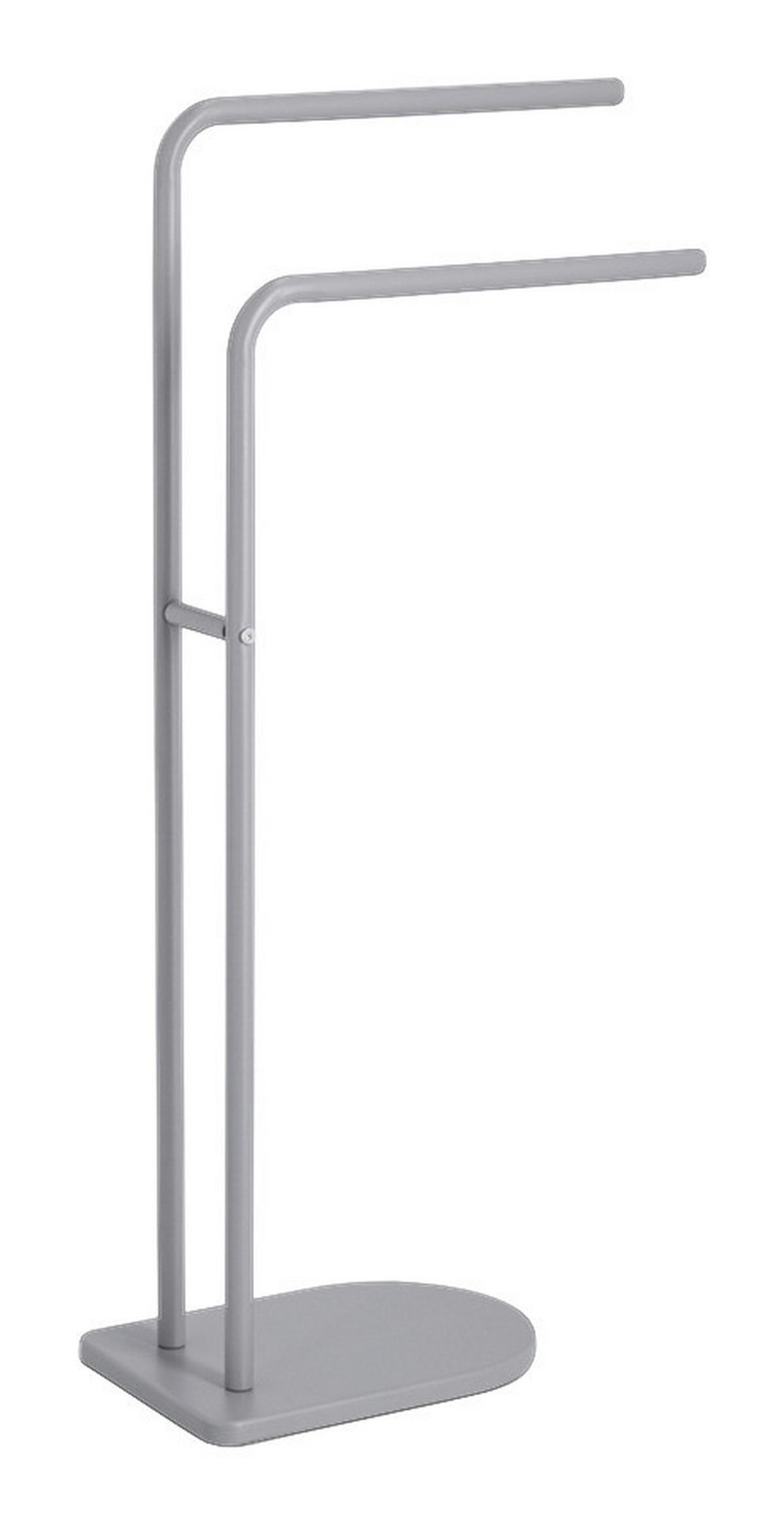 Zeller Handtuchhalter grau Metall B/H/L: ca. 20,5x86x41 cm Handtuchhalter - grau (41,00/20,50/86,00cm) - Zeller