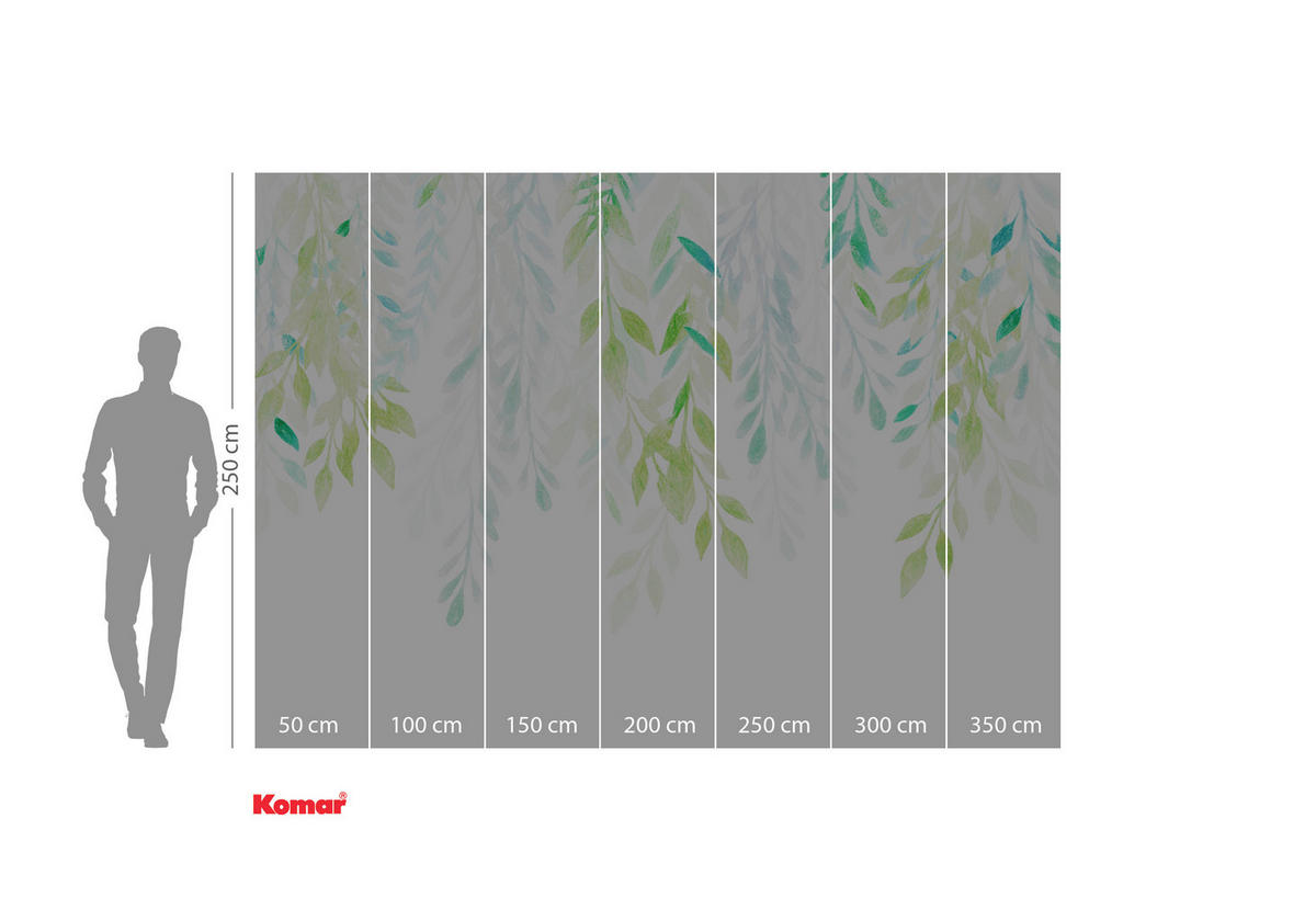 Komar Fototapete Summer Leaves B/L: ca. 350x250 cm Summer Leaves - (350,00/250,00cm) - Komar