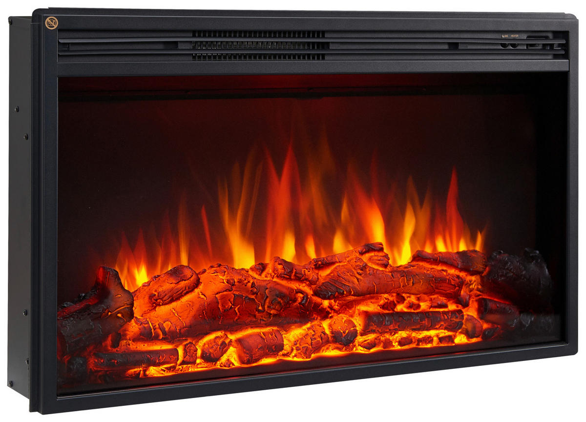 Balderia Elektrischer Kamin Typhon hellbraun MDF Metall B/H/T: ca. 121x88,3x25 cm ca. 2000 W Elekt.-Kamin TyphonEF376A-MT376B-NO - hellbraun (121,00/88,30/25,00cm) - Balderia