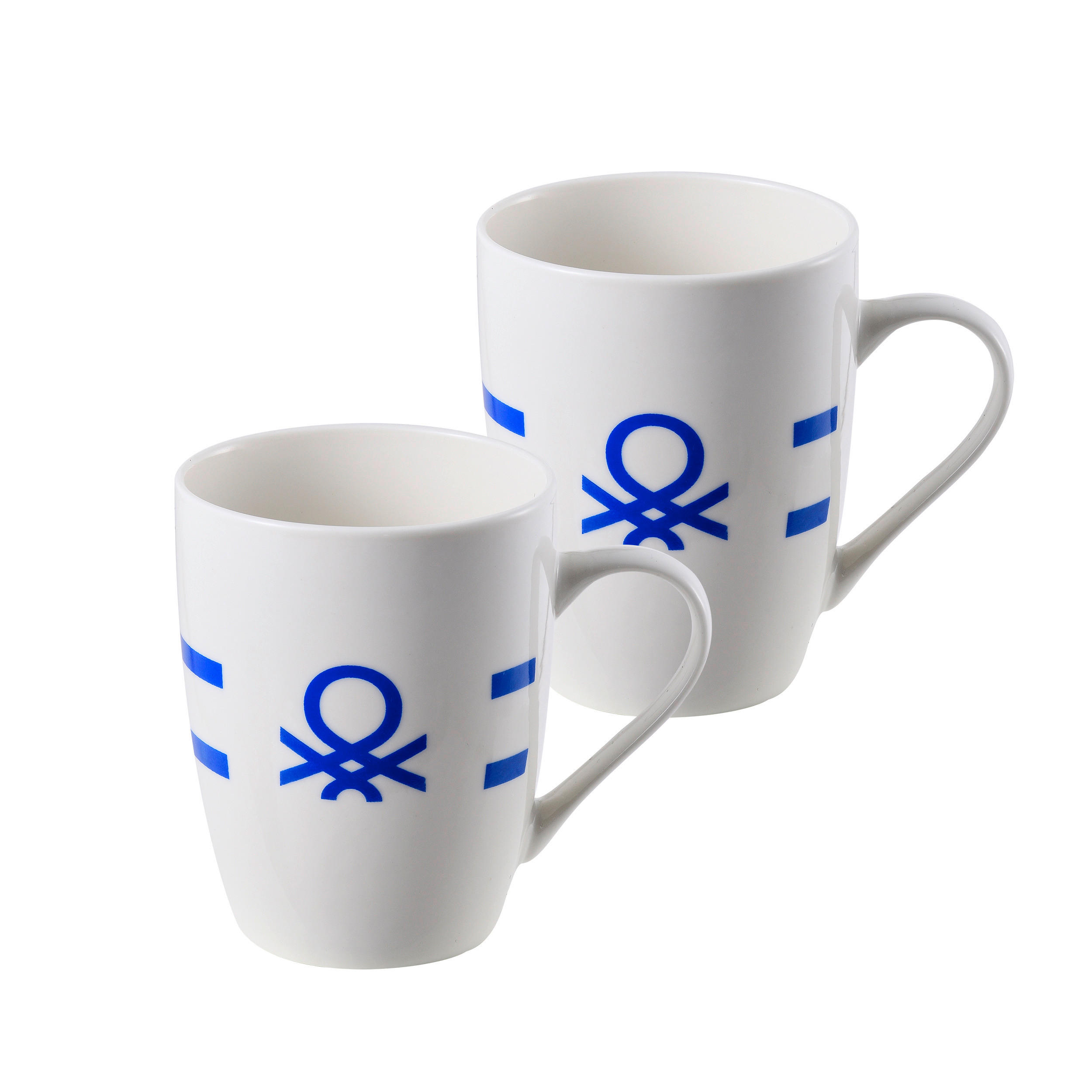 BENETTON Kaffeebecherset Rainbow blau Keramik