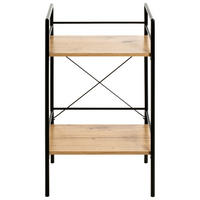 Regal  Eiche Nachbildung schwarz B/H/T: ca. 34x62x27 cm Mosel_1_Regal 21957 - Eiche/schwarz (34,00/62,00/27,00cm)