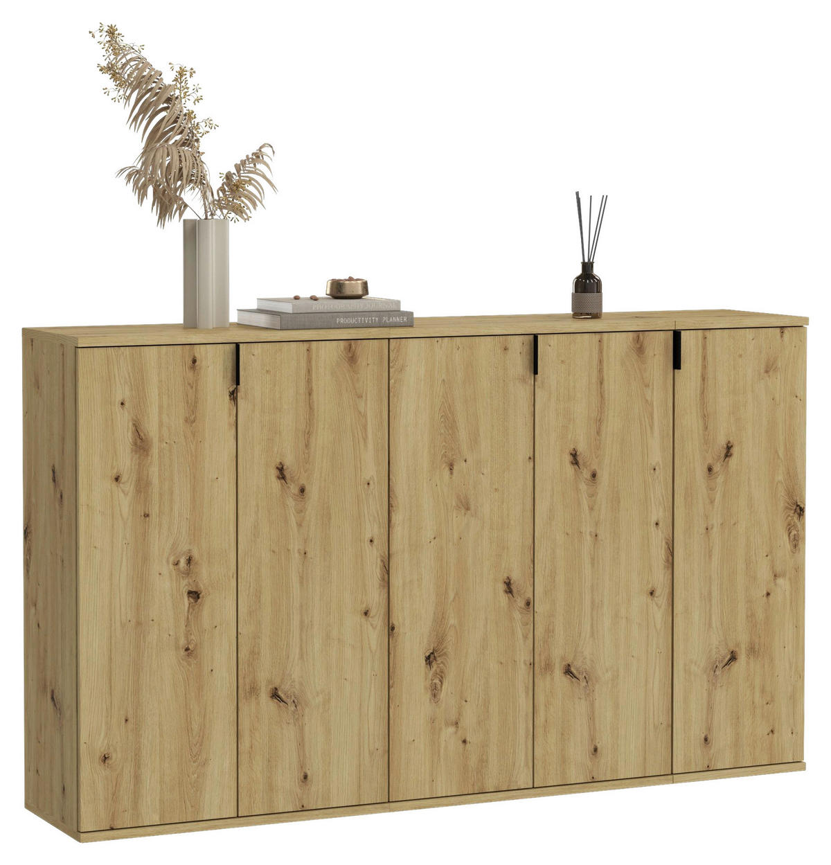 Garderobe PROJEKT Eiche Artisan Nachbildung B/H/T: ca. 152x99x34 cm PROJEKT - Eiche (152,00/99,00/34,00cm) - xonox.home