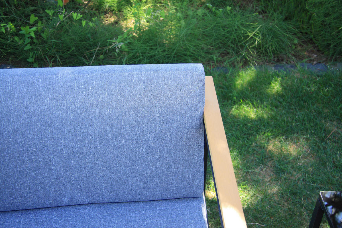 Acamp Loungeset Space anthrazit Stahl Space - anthrazit/teak - Acamp
