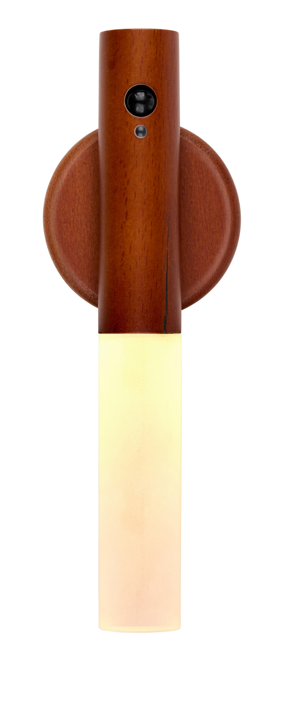 LED-Wandleuchte hellbraun dunkelbraun B/H/L: ca. 3x6x18 cm LED-Wandleuchte_Portabel - dunkelbraun/hellbraun (18,00/3,00/6,00cm)