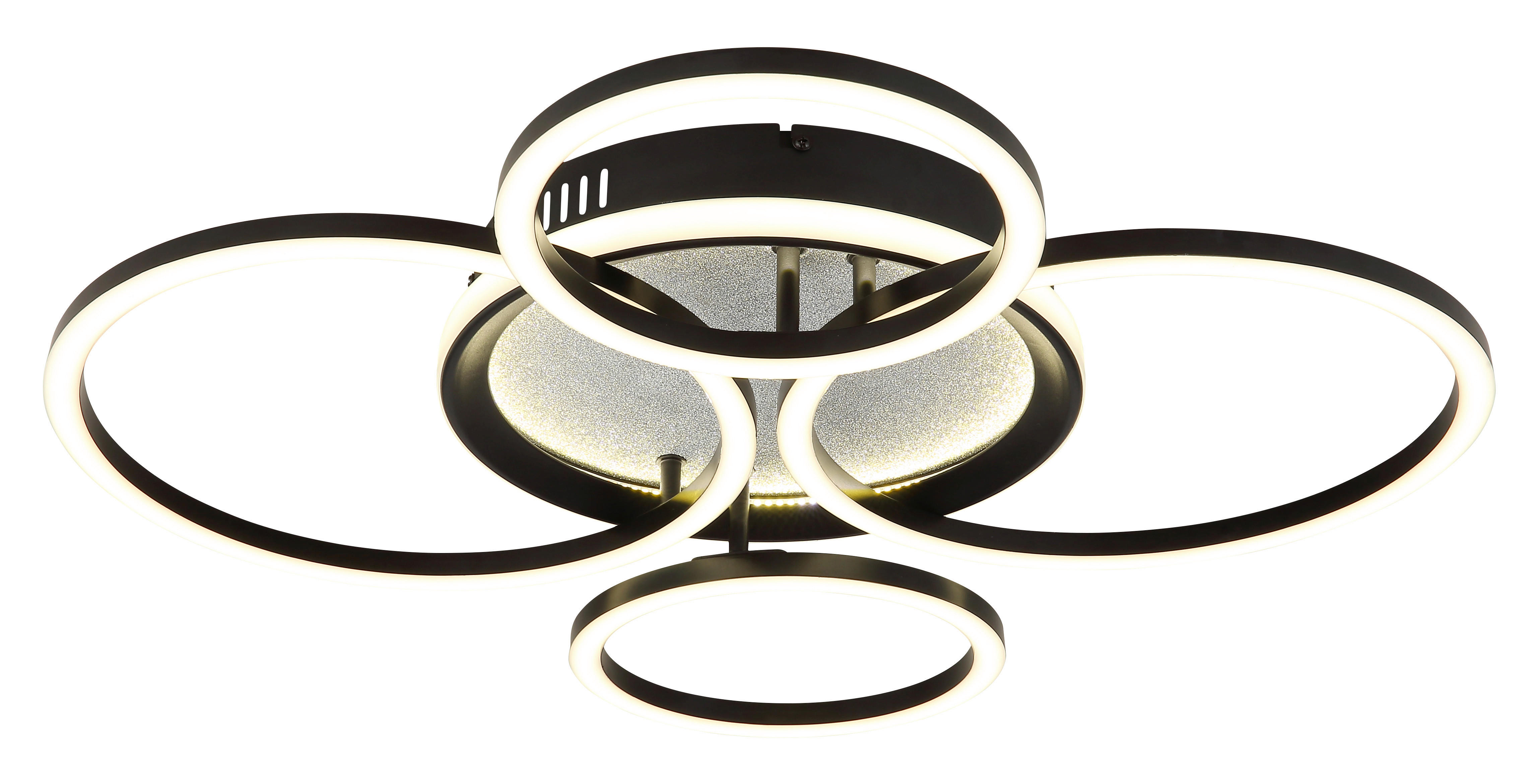 Thumbnail - GLOBO Deckenleuchte mattschwarz Metall Kunststoff B/H/L: ca. 51,7x10x72,2 cm 1 Brennstellen