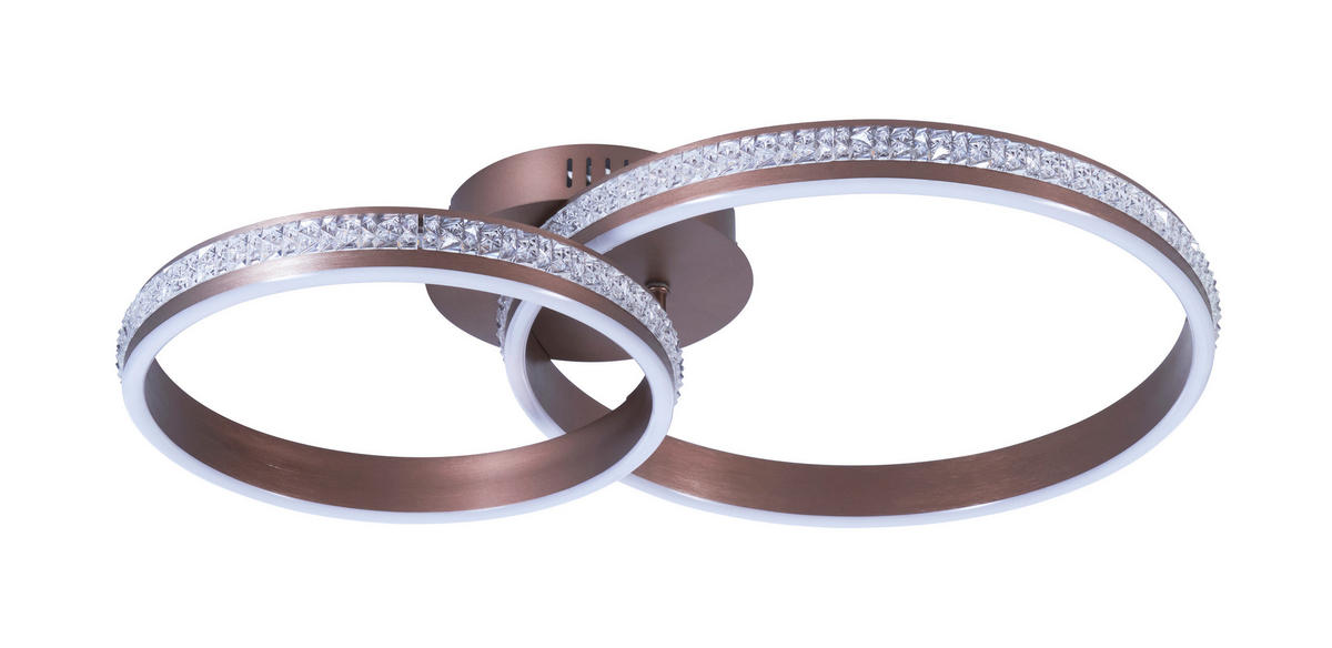 Deckenleuchte Kupfer Metall Kunststoff B/H/L: ca. 40x17x60 cm LED-Deckenleuchte_Nami - Kupfer (60,00/40,00/17,00cm)