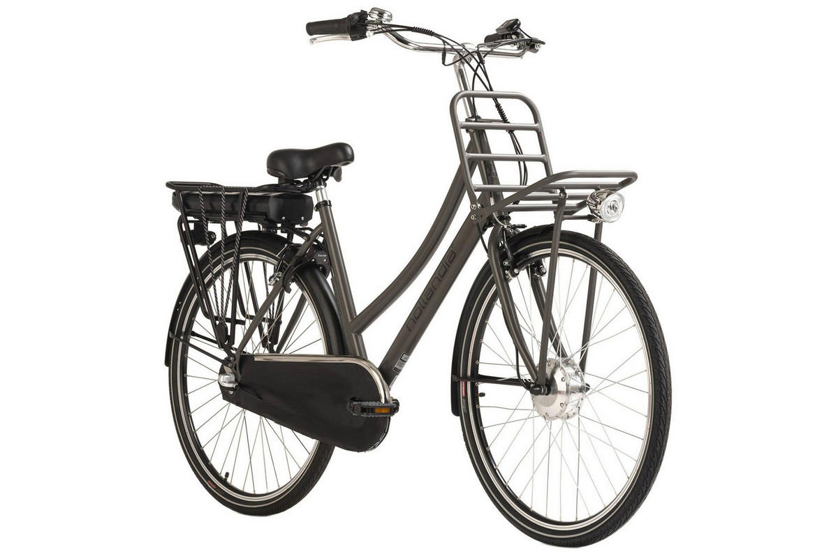 Hollandia E-Cityrad Carry on Carry on 28'' 28 Zoll Rahmenhöhe 54 cm 3 Gänge grau grau ca. 250 W ca. 36 V ca. 28 Zoll Carry on - grau - Hollandia