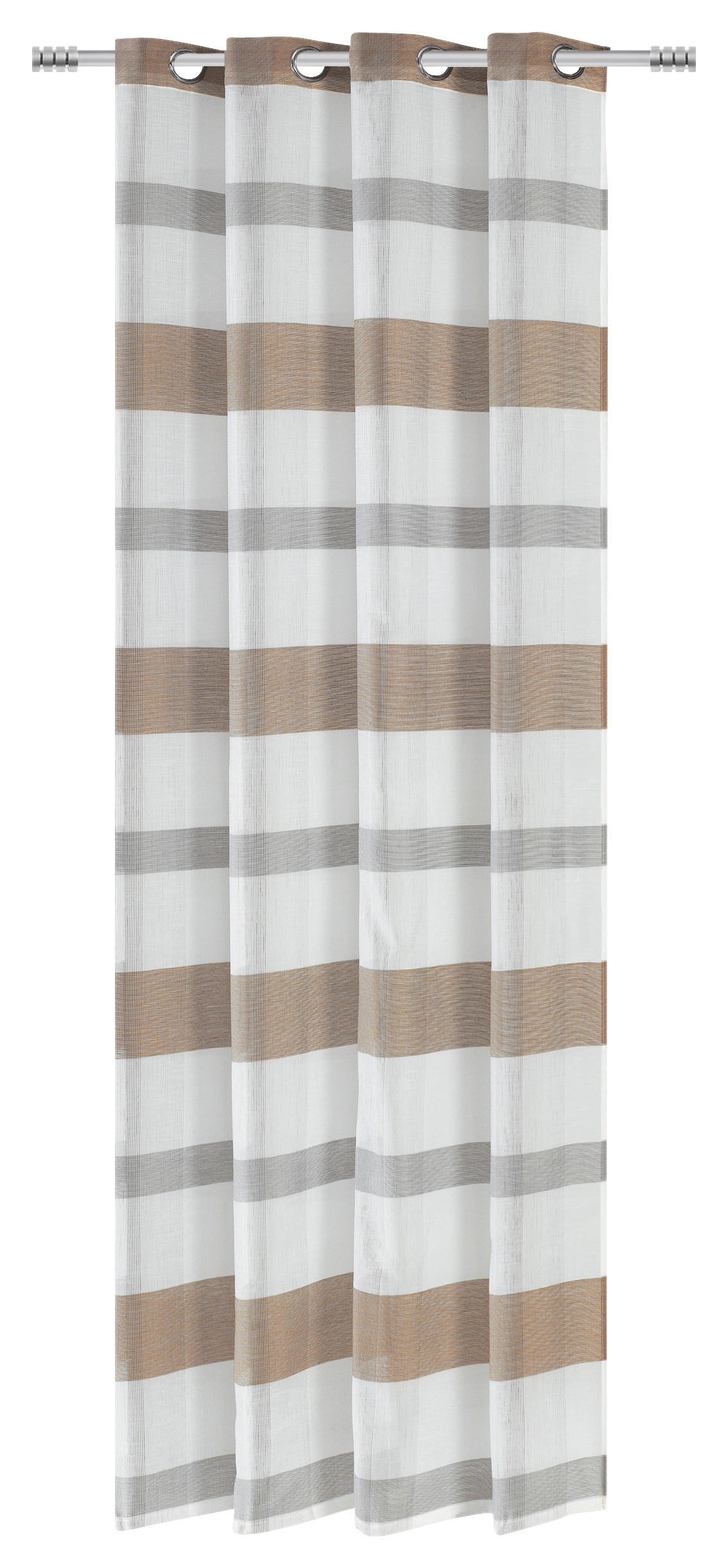 Ösenvorhang Caro braun B/L: ca. 140x245 cm Caro - braun (140,00/245,00cm)