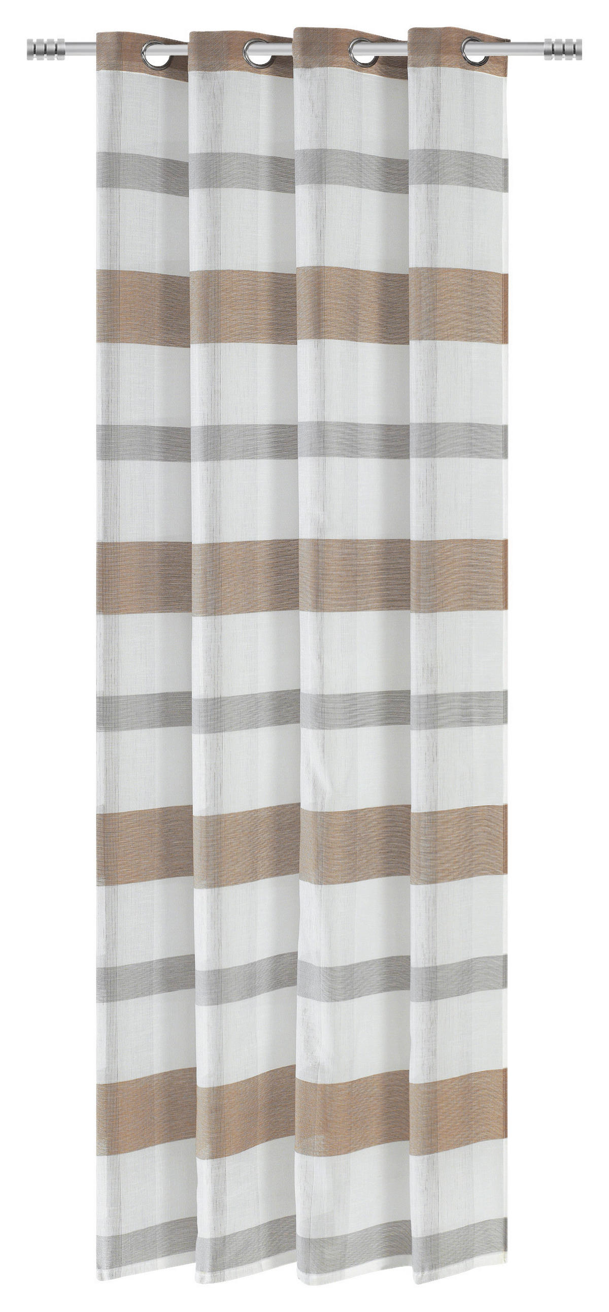 Ösenvorhang Caro braun B/L: ca. 140x245 cm Caro - braun (140,00/245,00cm)