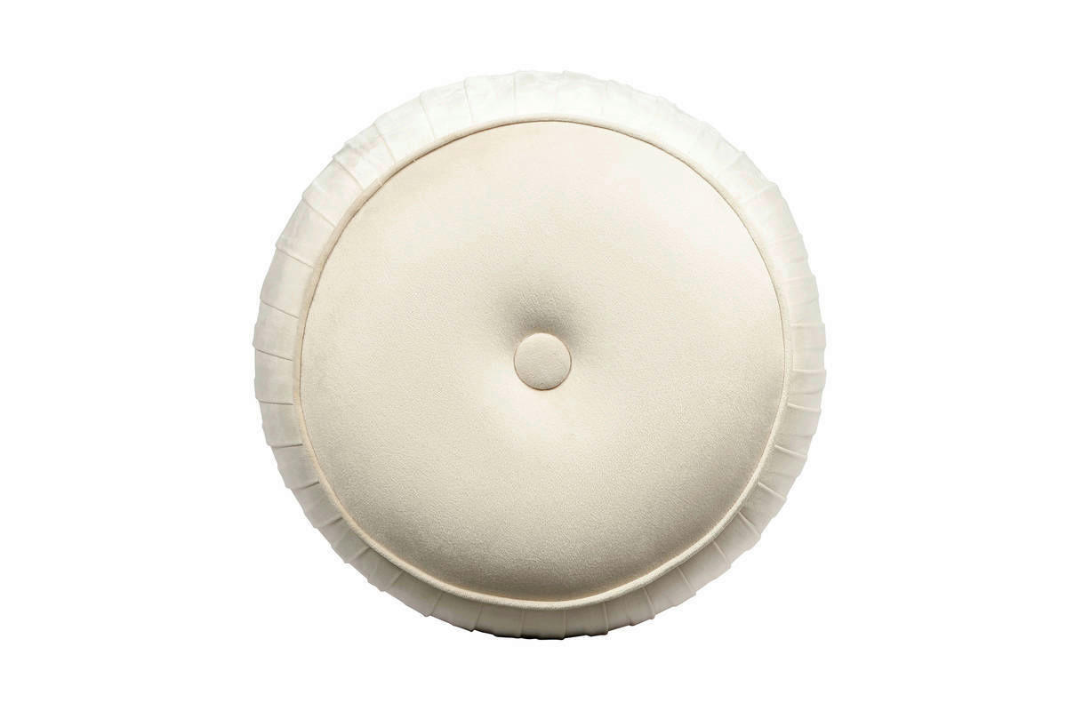 360 Living Hocker Lilje 101 creme H/D: ca. 42x43 cm Lilje 101 - creme (43,00/42,00cm) - 360 Living