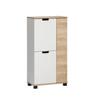 Highboard Emmik weiß matt Eiche Eiche weiß Nachbildung B/H/T: ca. 59,8x116,9x32,6 cm Emmik - Eiche/weiß (59,80/116,90/32,60cm) - Möbelpartner