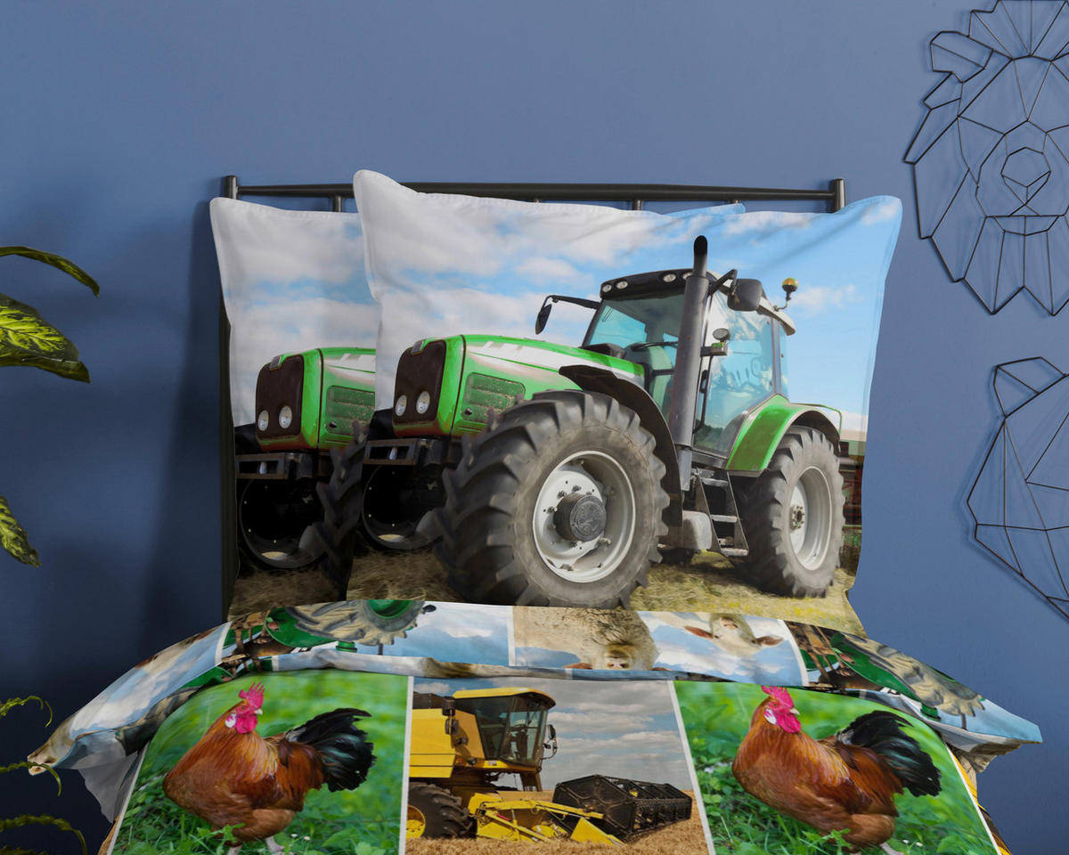 Baumwoll Bettwäsche Agri Renforce Agri - Multi (135,00/200,00cm) - Good Morning
