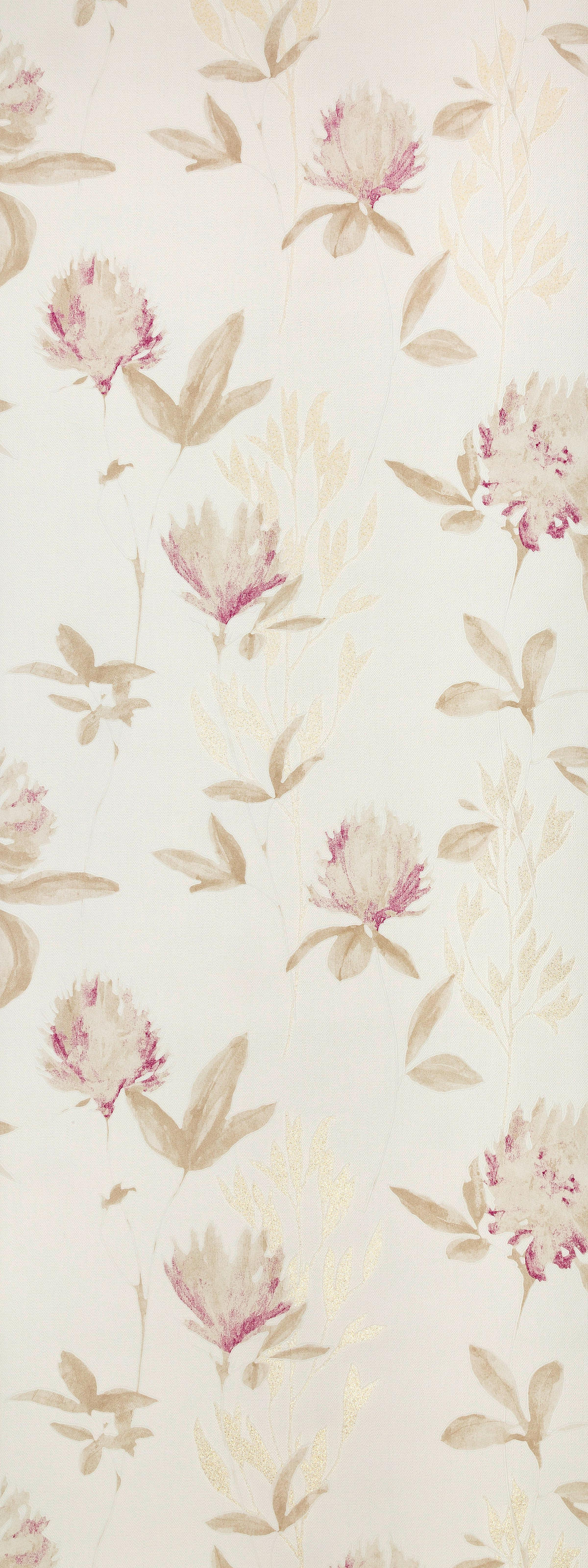 Vliestapete Blumen beige rot B/L: ca. 53x1005 cm Vliestapete_34498-3 - beige/rot (53,00/1005,00cm)