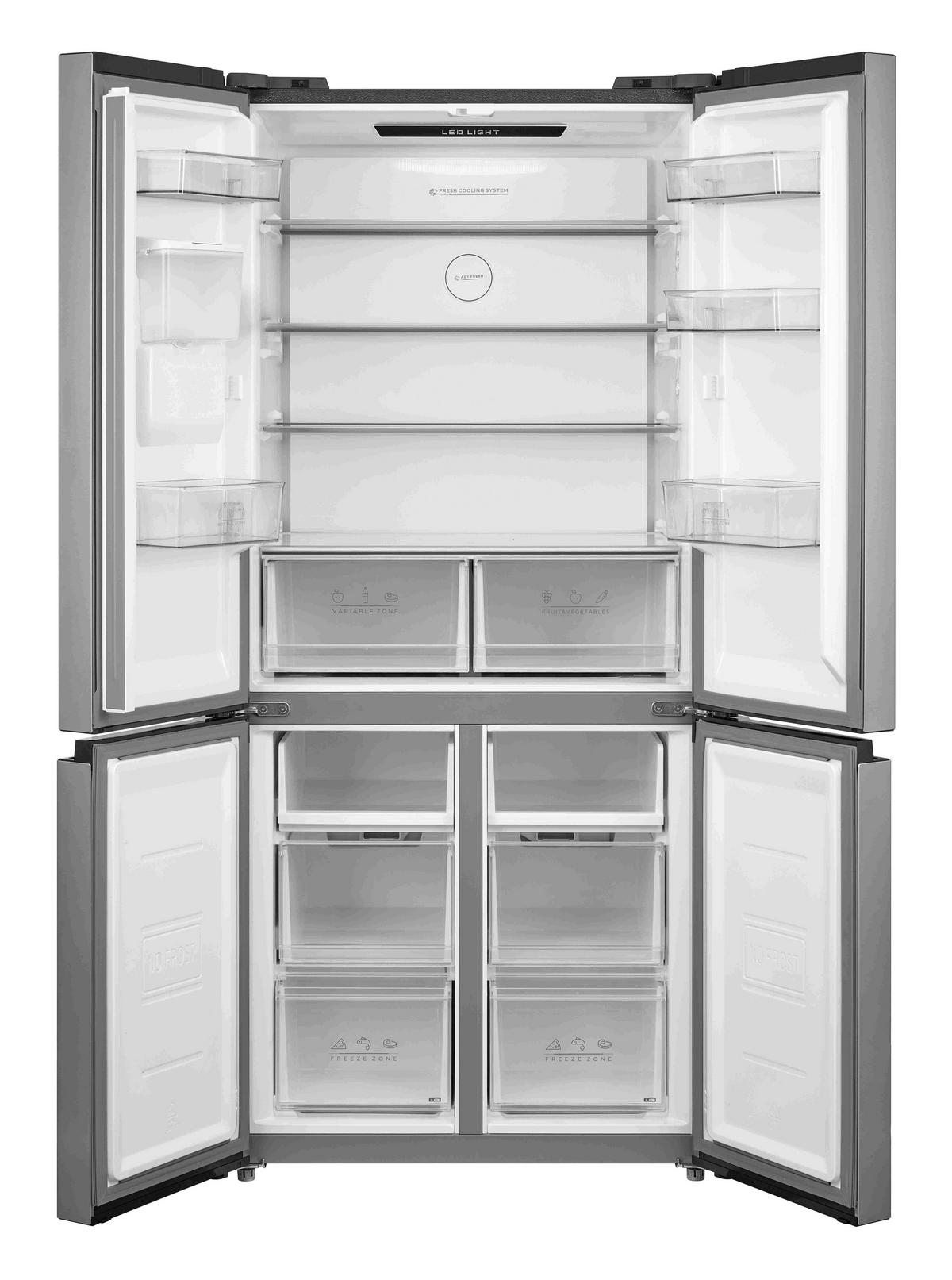 POCOline Cross-Door Kühl/Gefrierkombination MD-190-513-CIXWDDNF Inox B/H/T: ca. 83x189,8x65,3 cm Multi-Door MD 190-513 CIXWDDNF - Inox (83,00/189,80/65,30cm) - POCOline