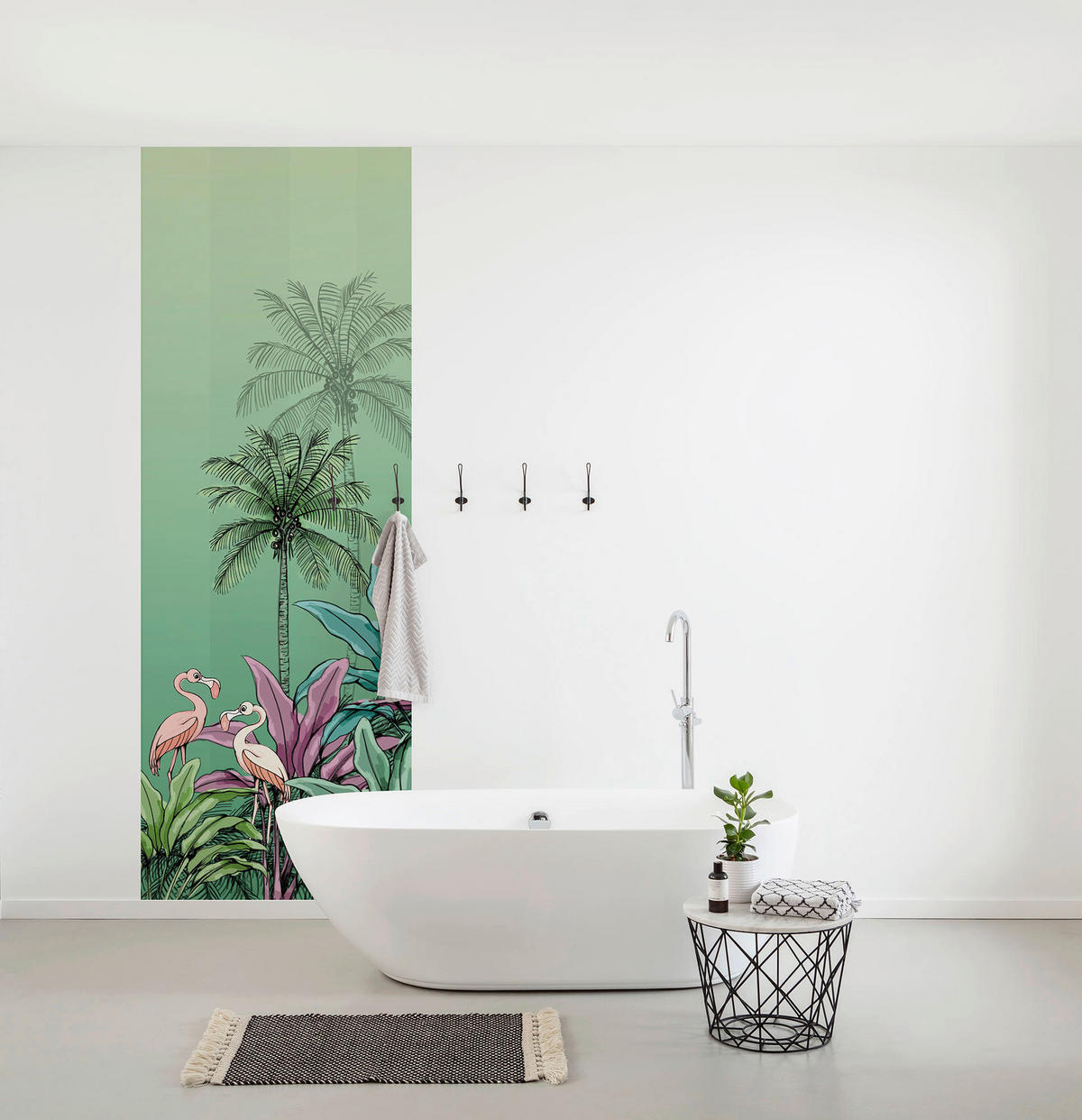 Komar Fototapete Jungle Flamingo DX2-018 B/H: ca. 100x280 cm Jungle Flamingo DX2-018 - (100,00/280,00cm) - Komar