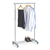 Zeller Rollkleiderständer Silbergrau Kunststoff B/H/L: ca. 43x170x83 cm Rollkleiderständer - Silbergrau (83,00/43,00/170,00cm) - Zeller