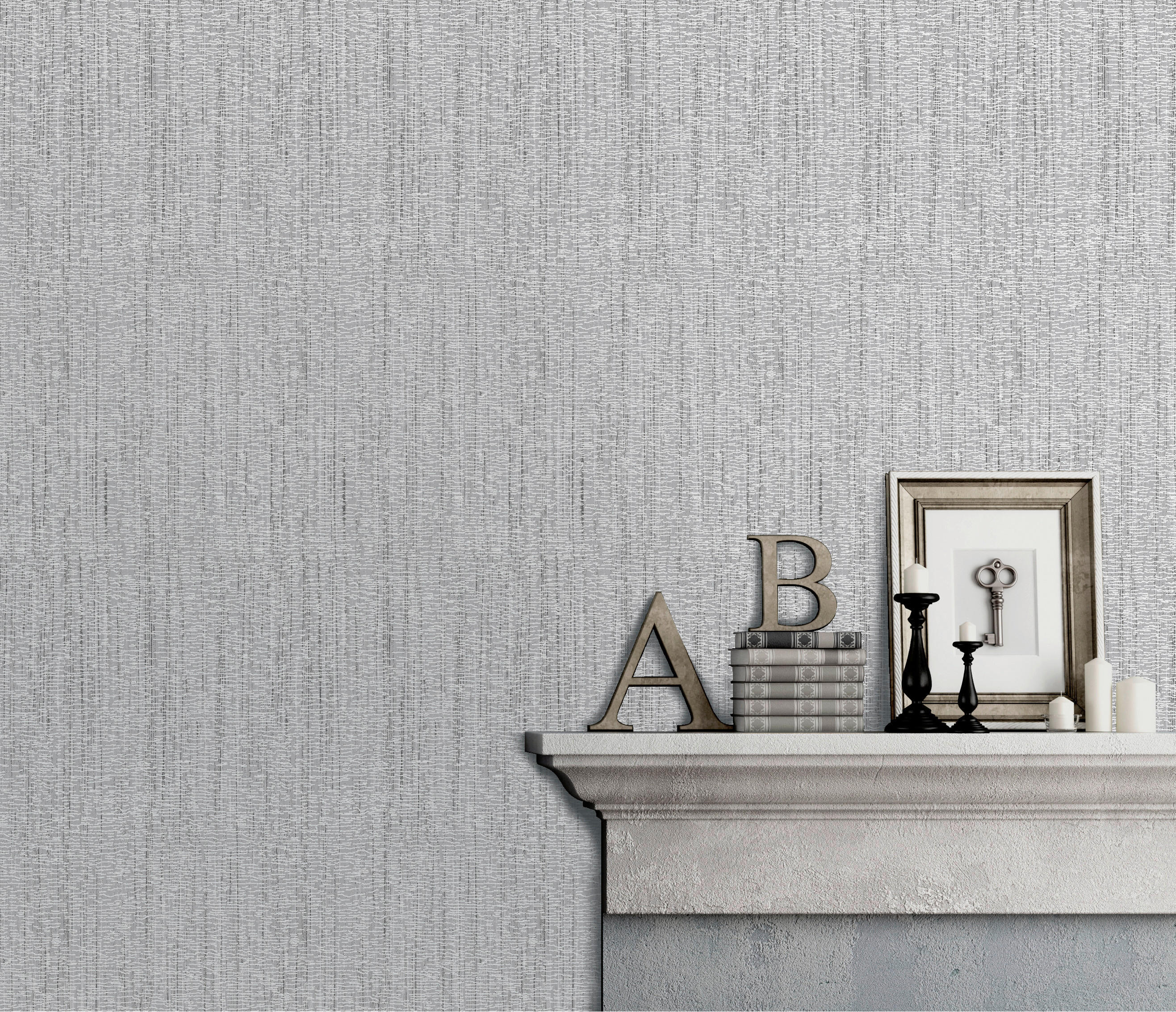 Vinyltapete Struktur grau B/L: ca. 53x1005 cm Vinyltapete_A47909 - grau (53,00/1005,00cm)