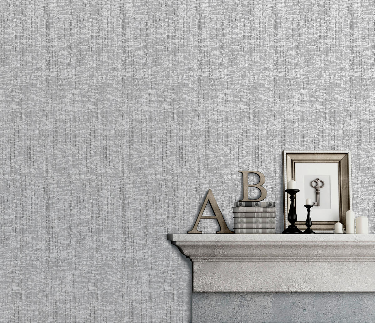 Vinyltapete Struktur grau B/L: ca. 53x1005 cm Vinyltapete_A47909 - grau (53,00/1005,00cm)