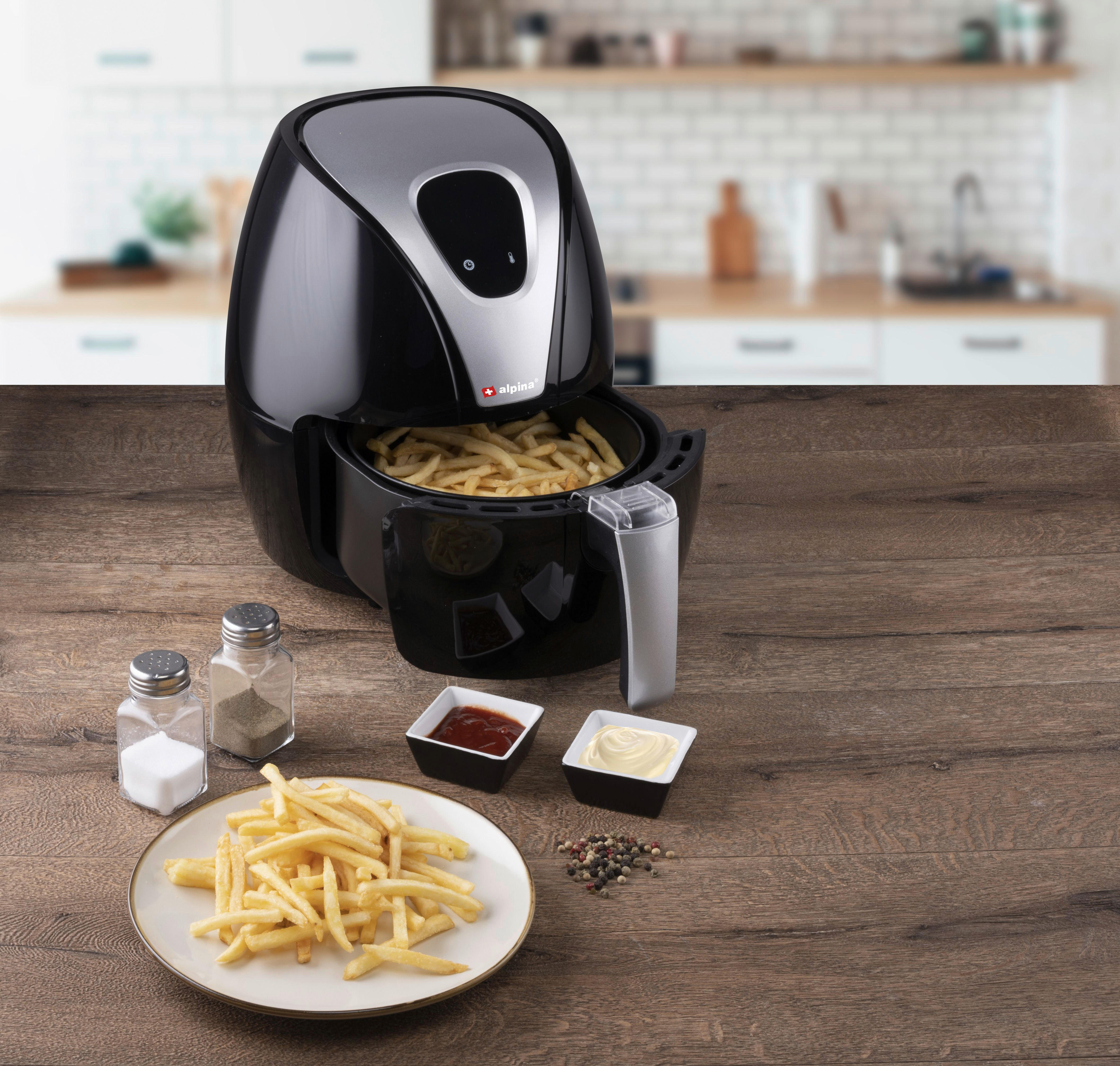 Alpina Heißluftfritteuse 2L - Airfryer Für 2-3 Personen Mit Timer