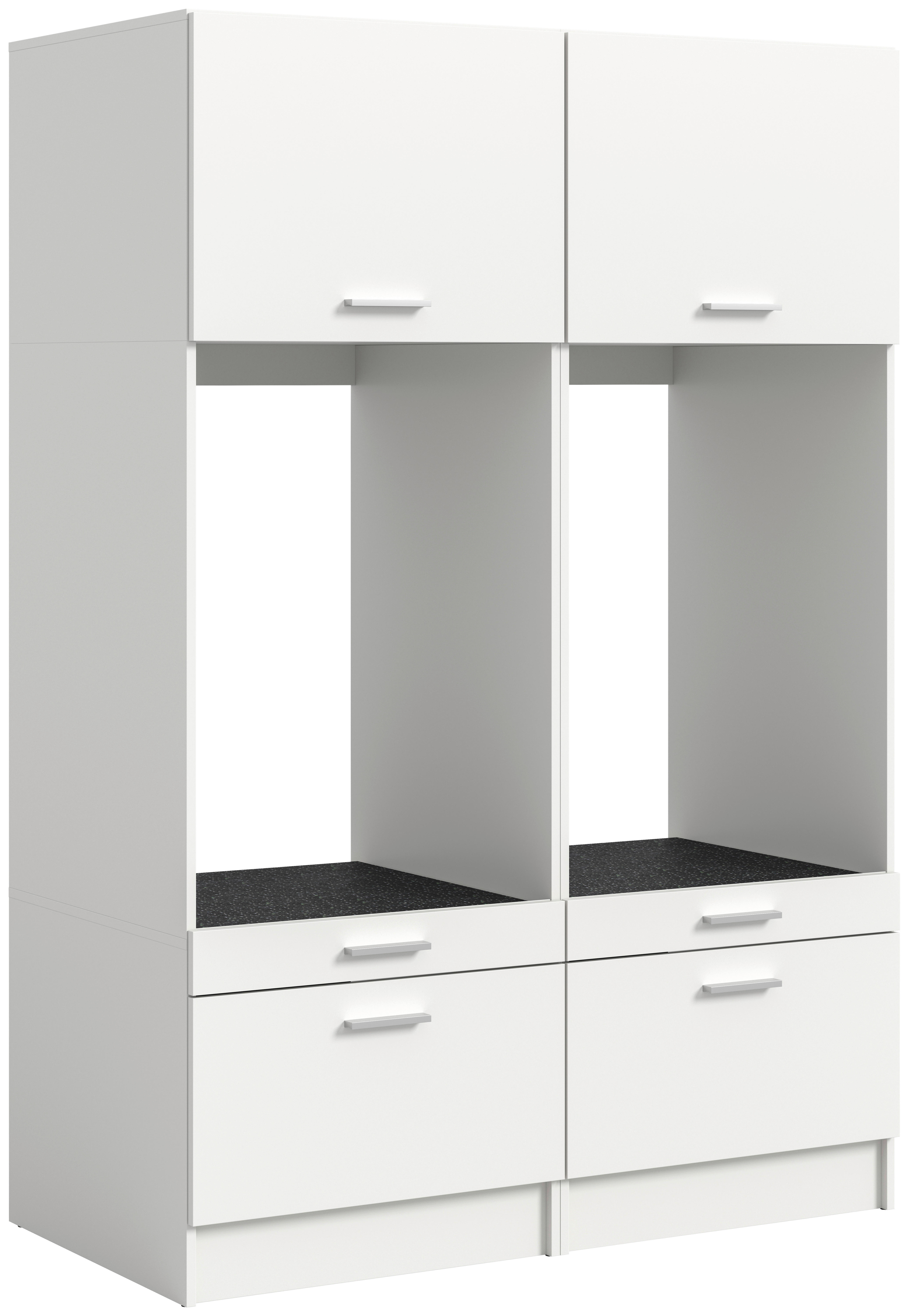 Waschmaschinenumbauschrank Free weiß B/H/T: ca. 133x195x68 cm Free - weiß (133,00/195,00/68,00cm) - xonox.home