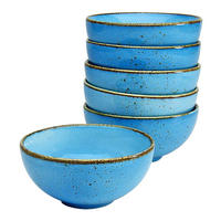 CreaTable Schalen-Set NATURE COLLECTION blau Steinzeug D: ca. 11,5 cm NATURE COLLECTION - blau (11,50cm) - CreaTable