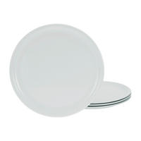 CreaTable Pizzateller EUROPA weiß Porzellan 4 tlg. EUROPA - weiß (33,00cm) - CreaTable