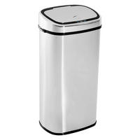 HOMCOM Mülleimer mit Sensor silber B/H/L: ca. 29,5x78x40,5 cm mit Sensor - schwarz/silber (40,50/29,50/78,00cm) - HOMCOM