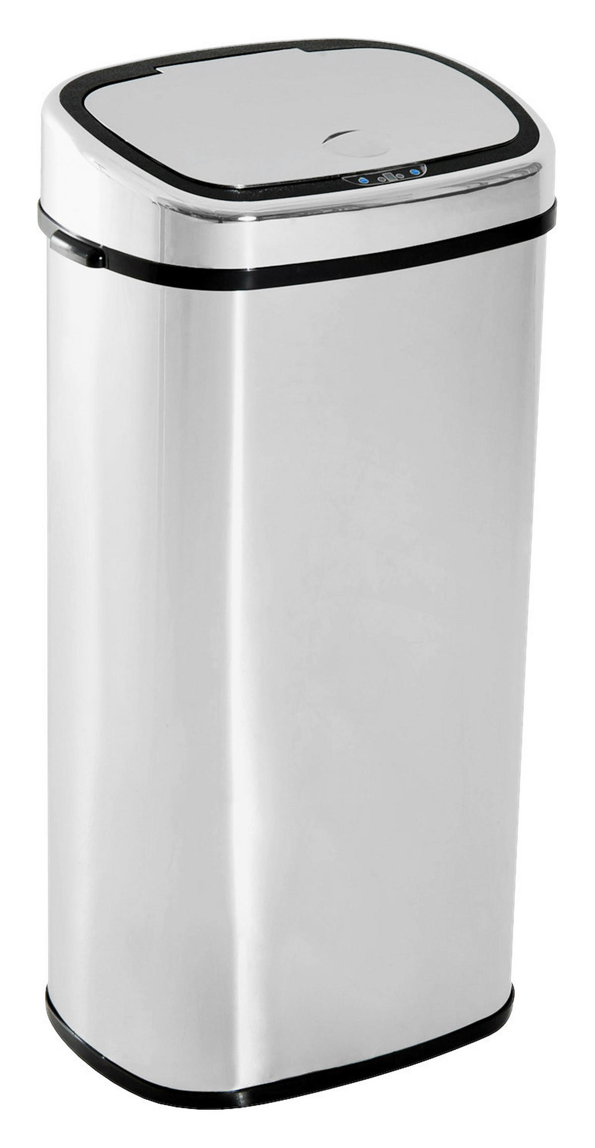 HOMCOM Mülleimer mit Sensor silber B/H/L: ca. 29,5x78x40,5 cm mit Sensor - schwarz/silber (40,50/29,50/78,00cm) - HOMCOM