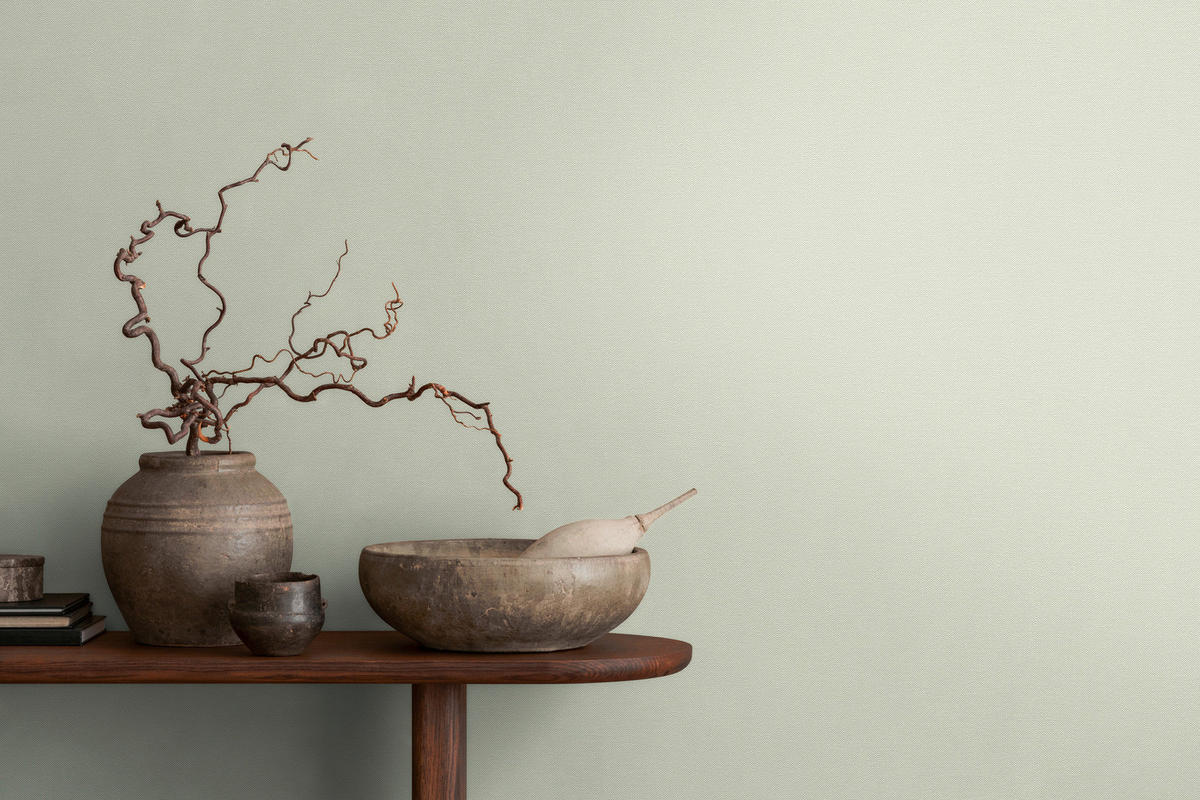 A.S.Creation Vliestapete hellgrün B/H/D: ca. 53x1005x9,3 cm Vliestapete - hellgrün (9,30/1005,00cm) - A.S.Creation